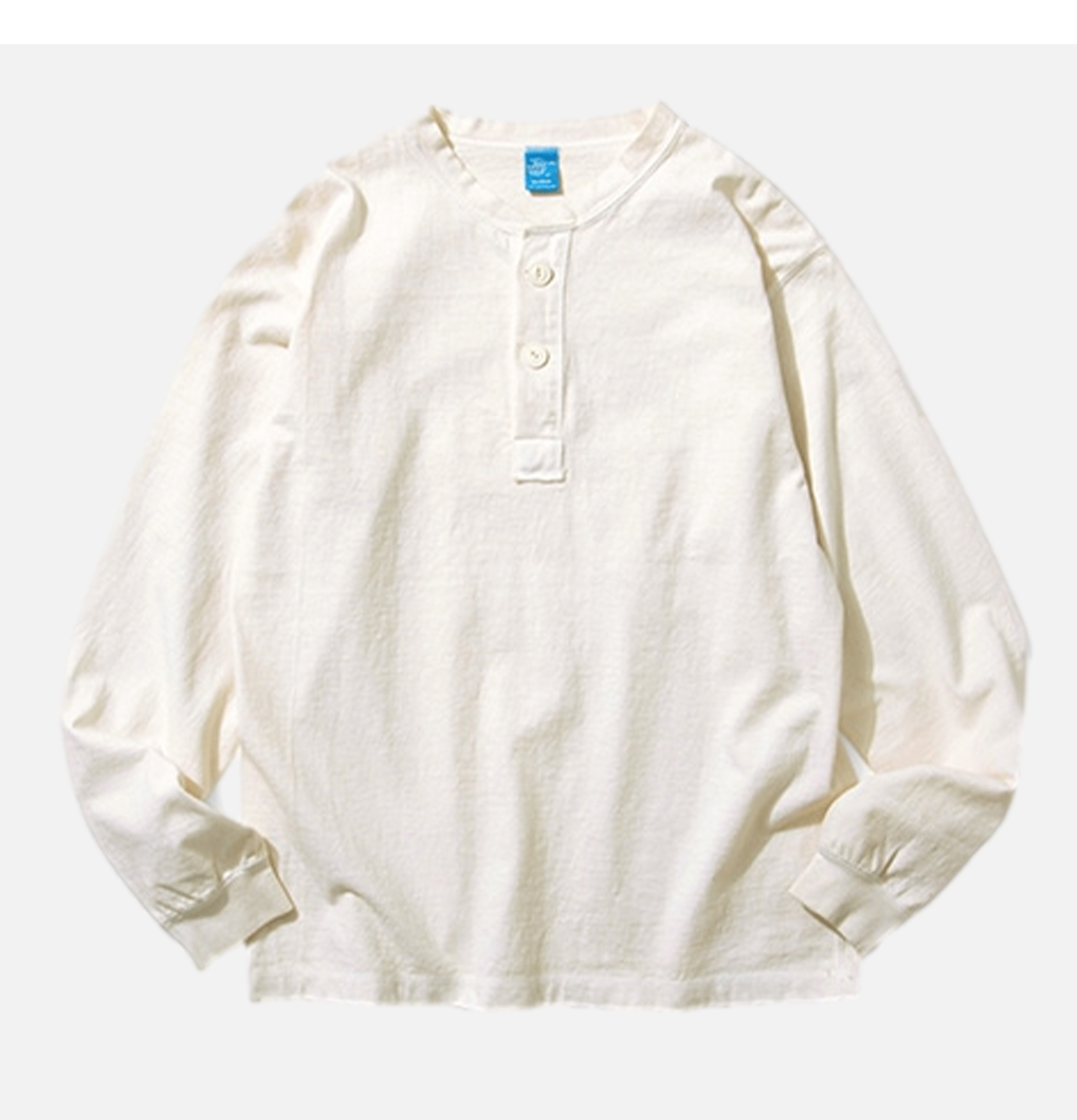 Good On Ls Heavy Henley Tee Natural