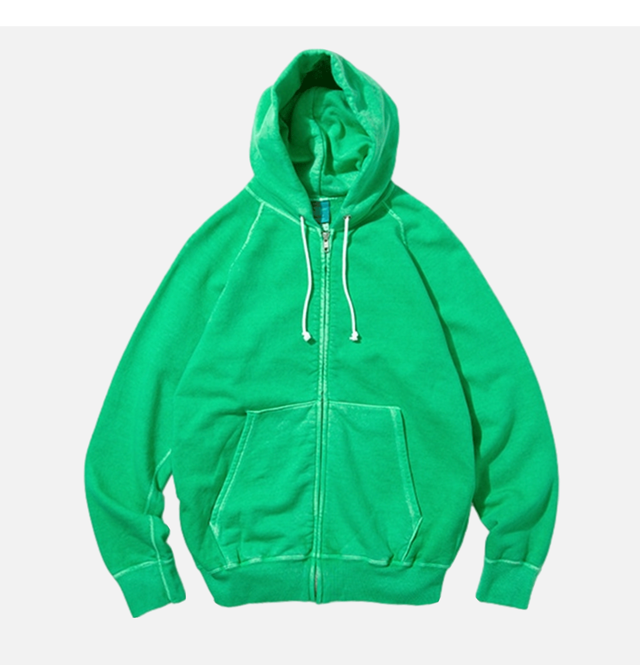 Good On Raglan Zip Hood Sweat Kelly