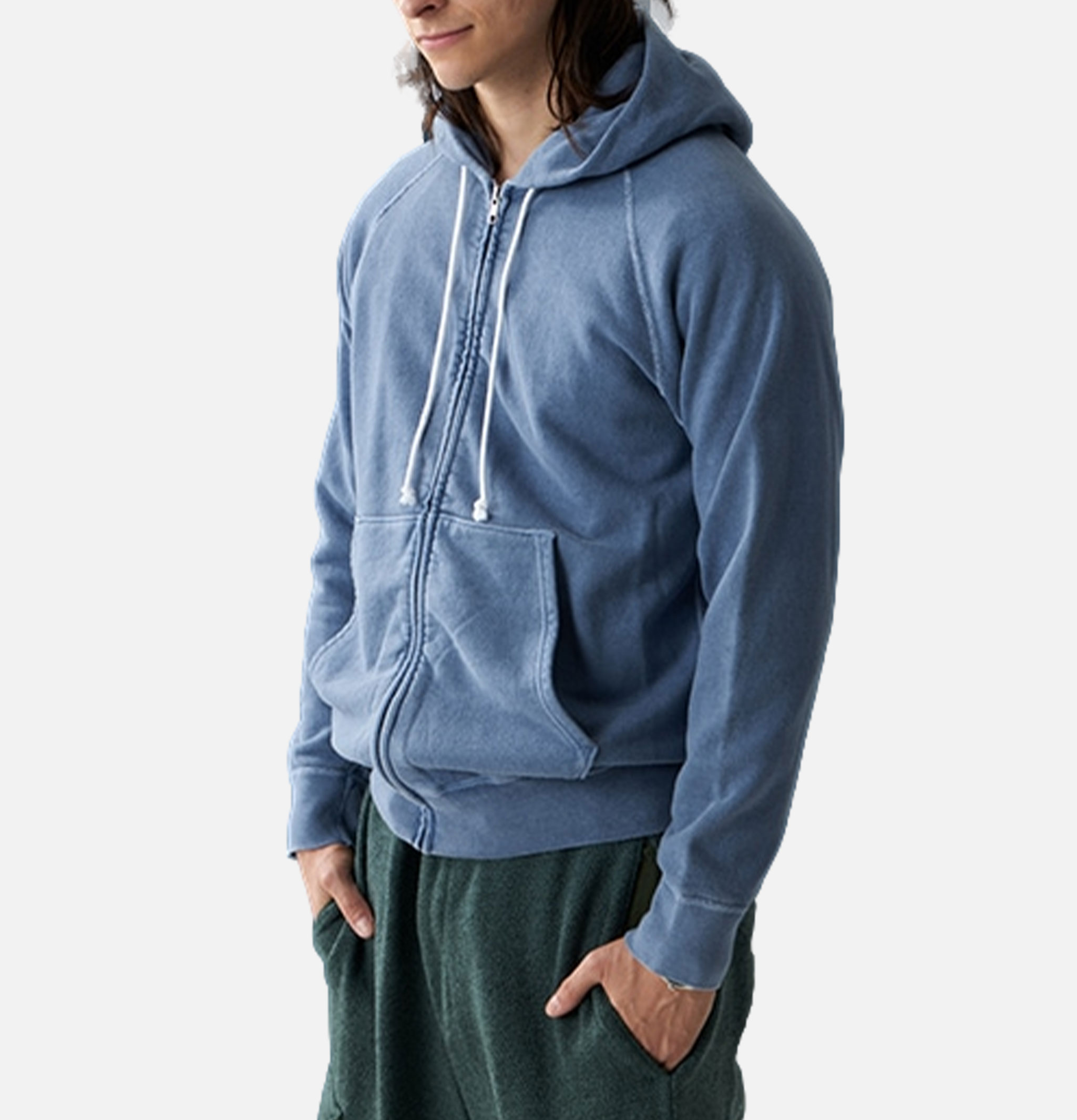 Good On Raglan Zip Hood Sweat Ajisai