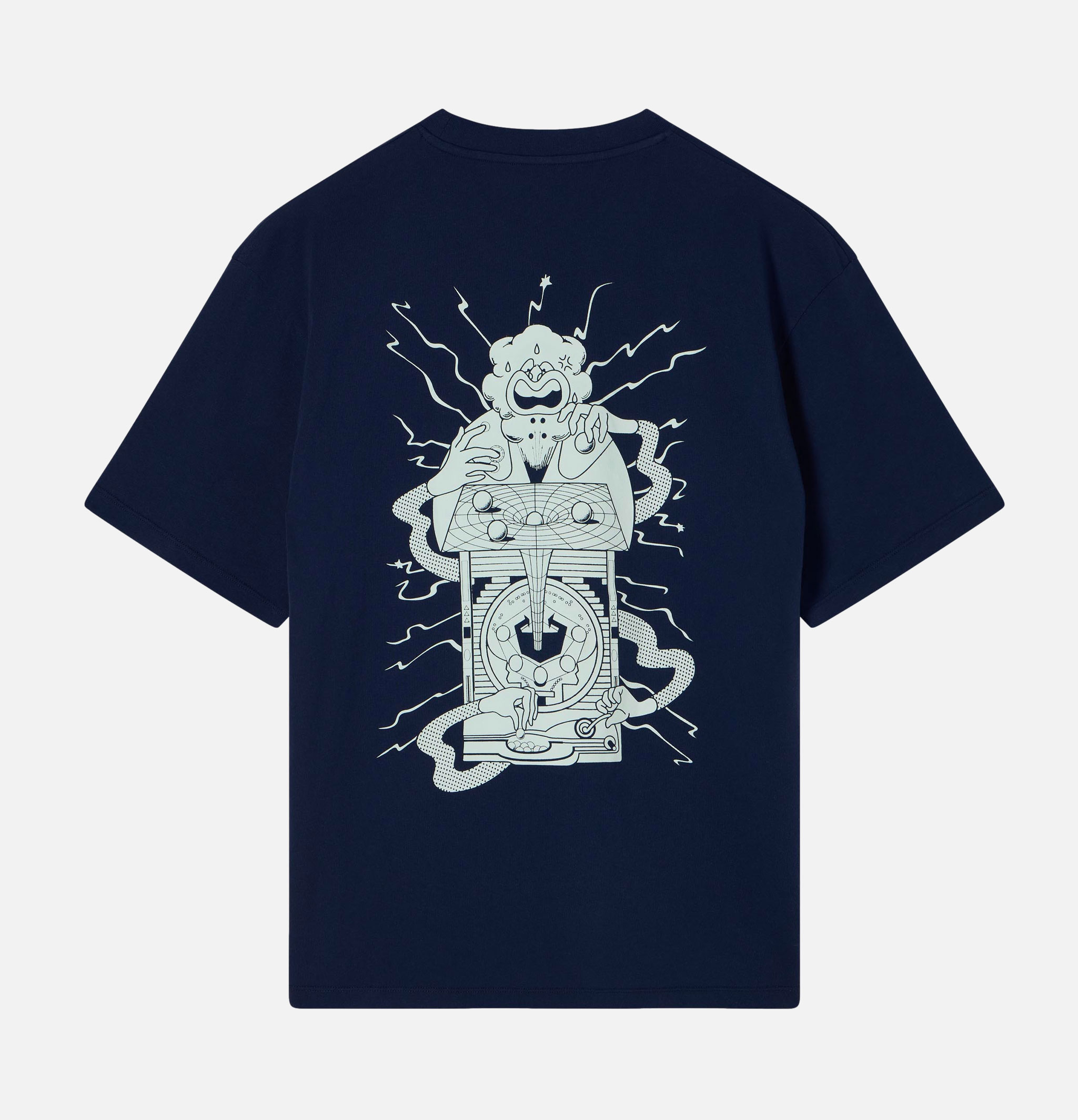 Edwin Slot Machine Tee Maritime Blue