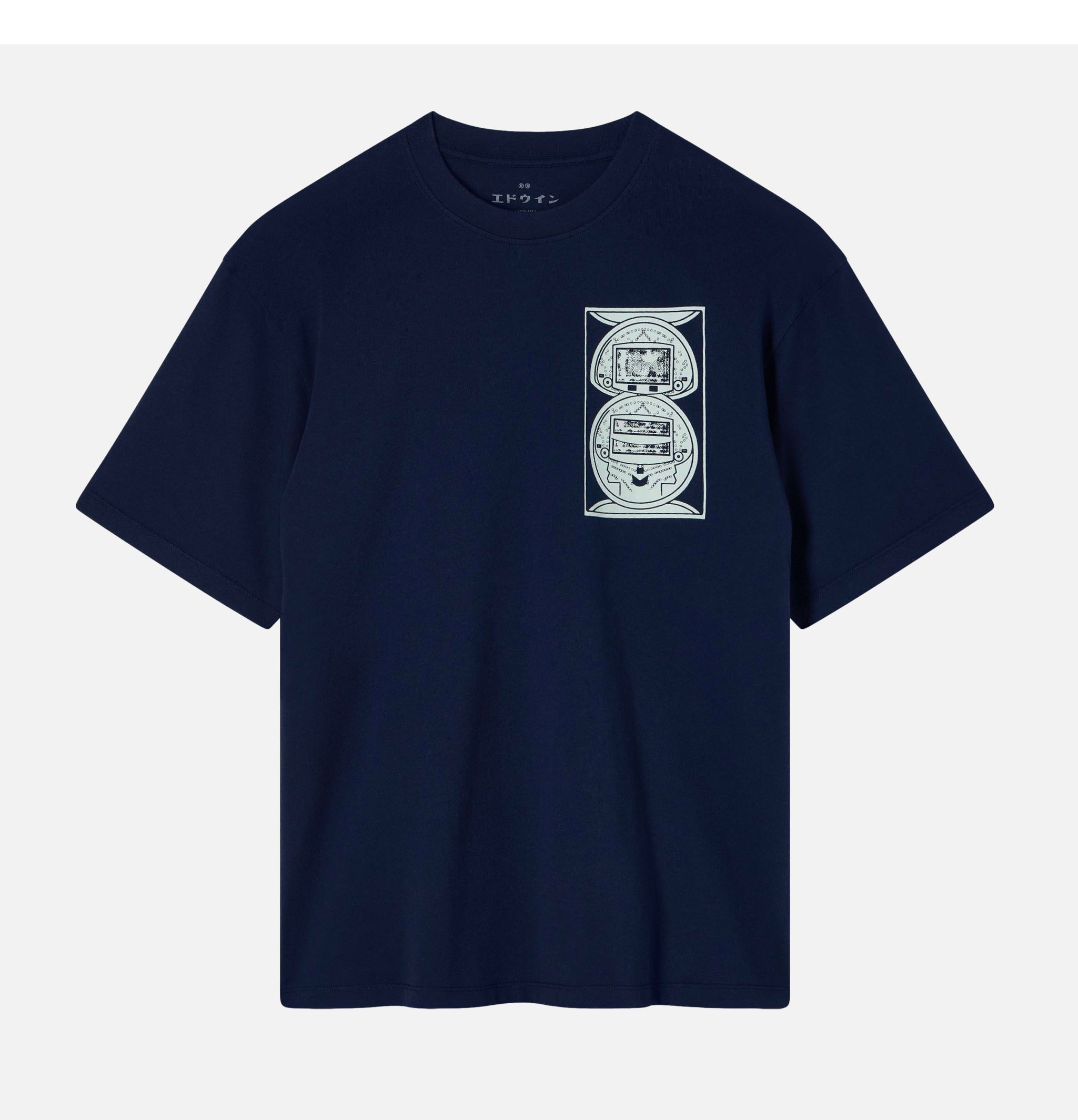 Edwin Slot Machine Tee Maritime Blue