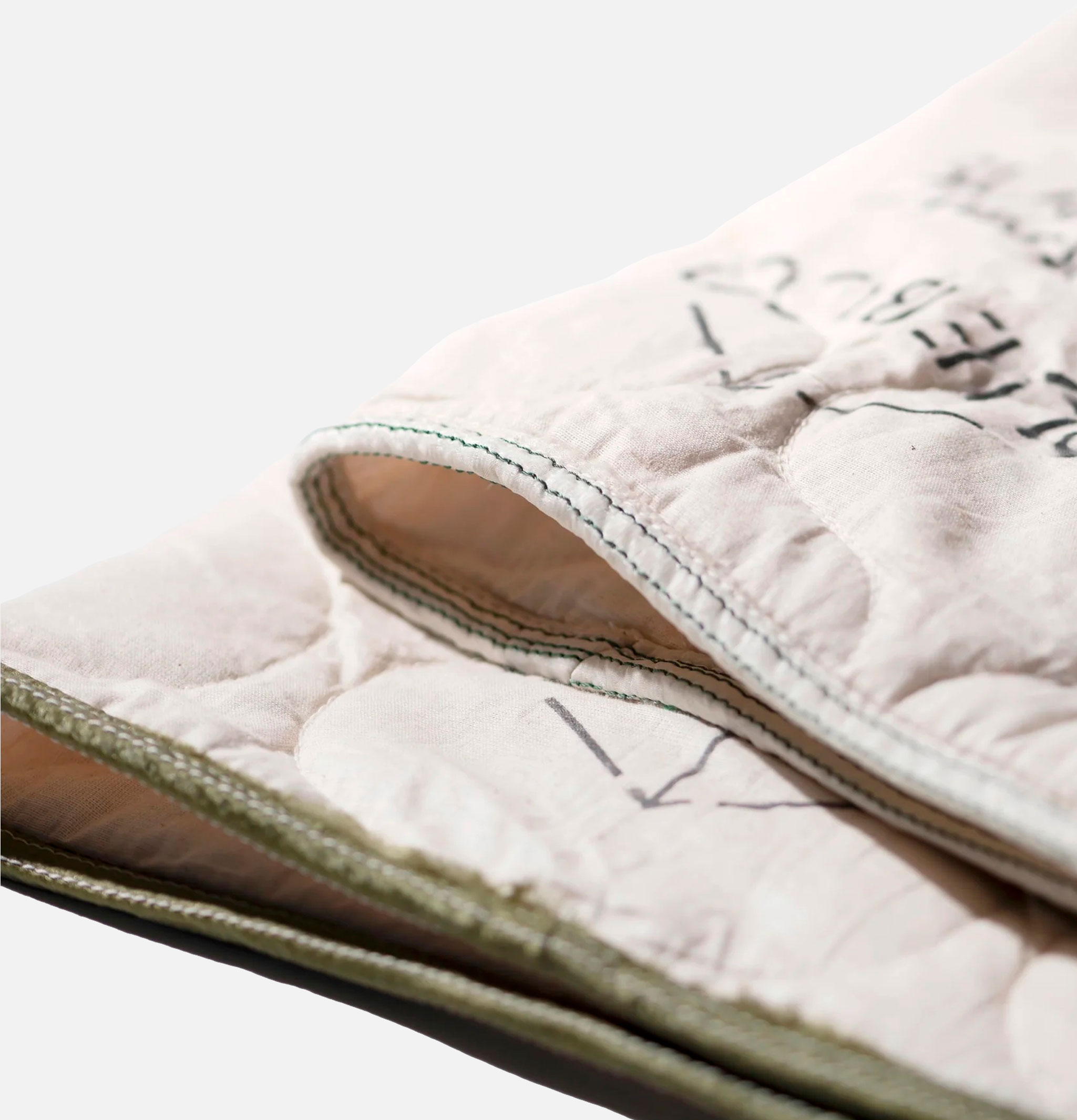 Puebco Parachute Quilted Blanket White