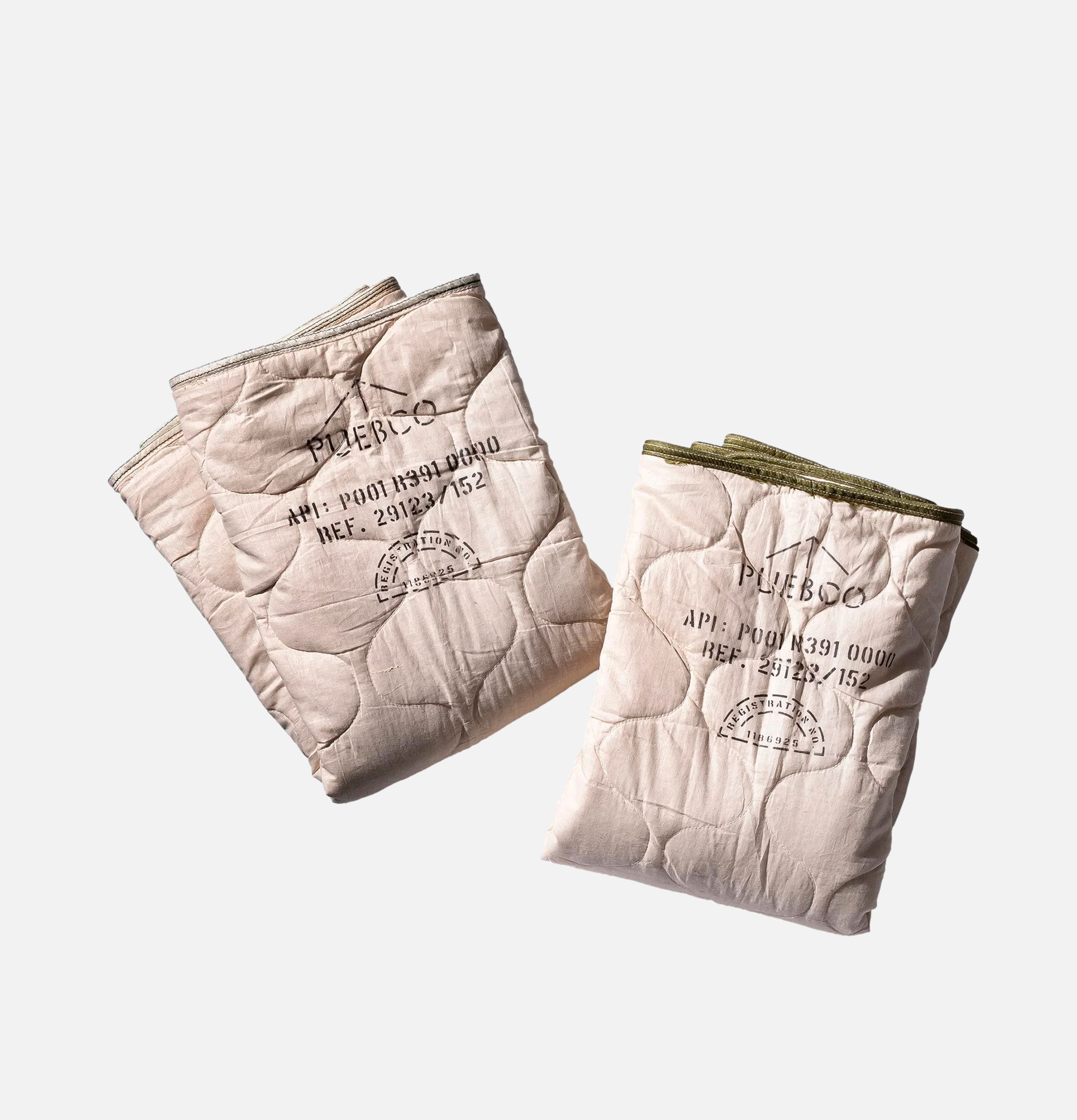 Puebco Parachute Quilted Blanket White