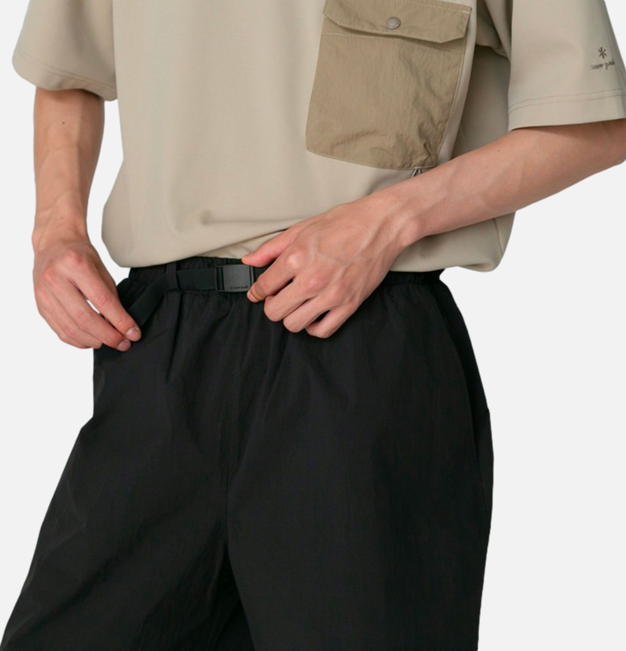 Snow Peak Nylon Tussah 2way Short Black