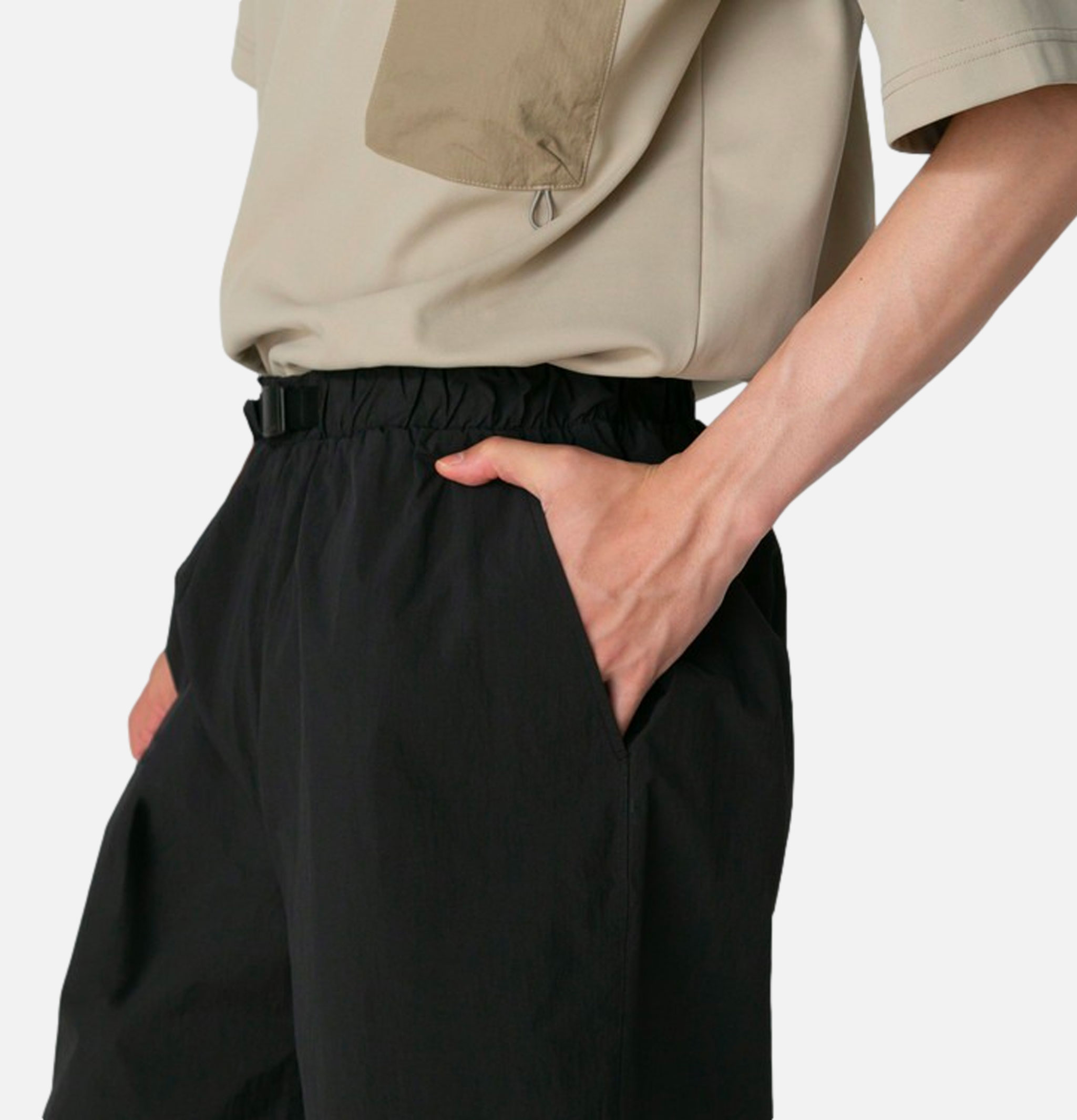 Snow Peak Nylon Tussah 2way Short Black