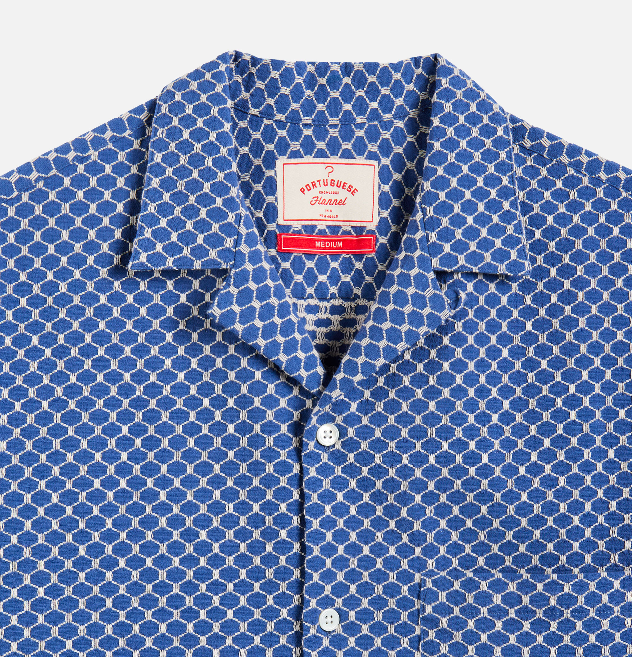 Portuguese Flannel Shirt Midnight Sky