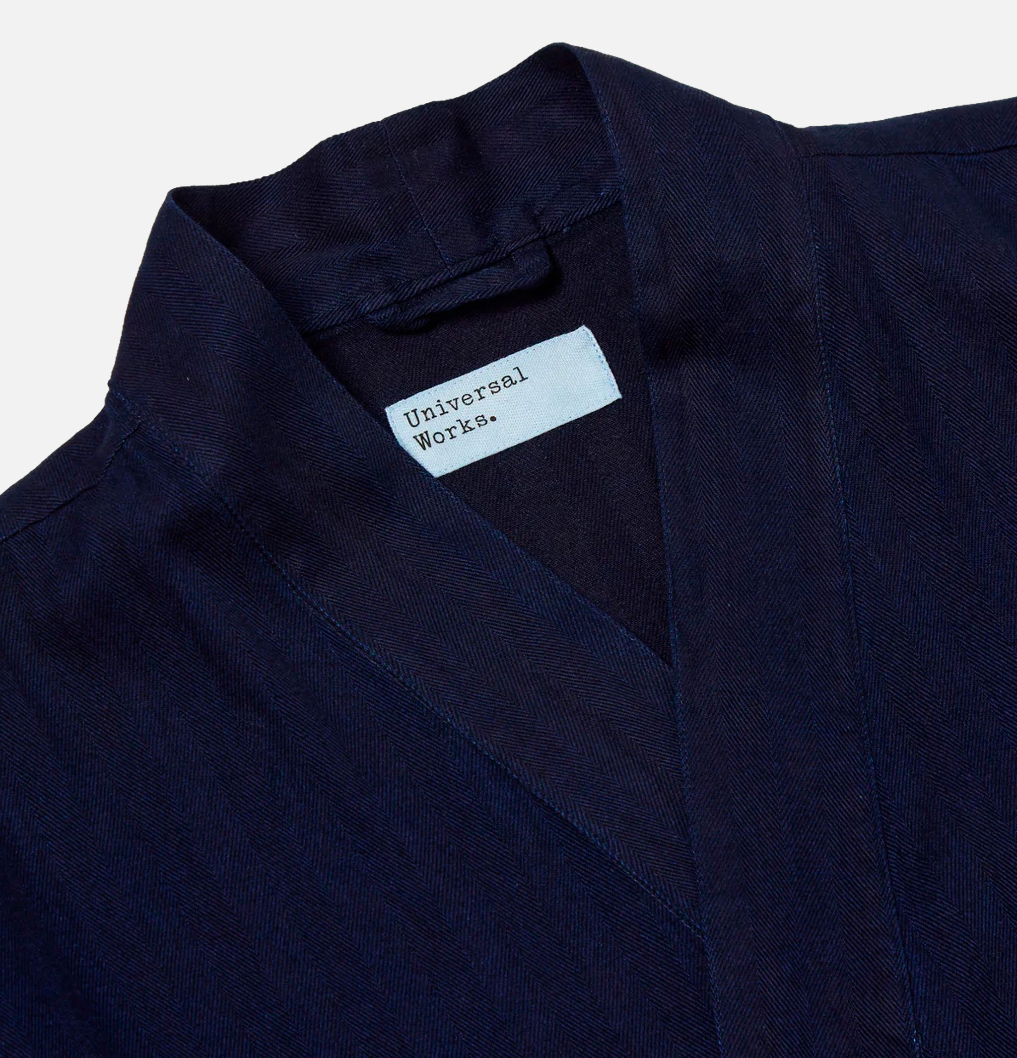 Universal Works Kyoto Indigo Herringbone Jacket