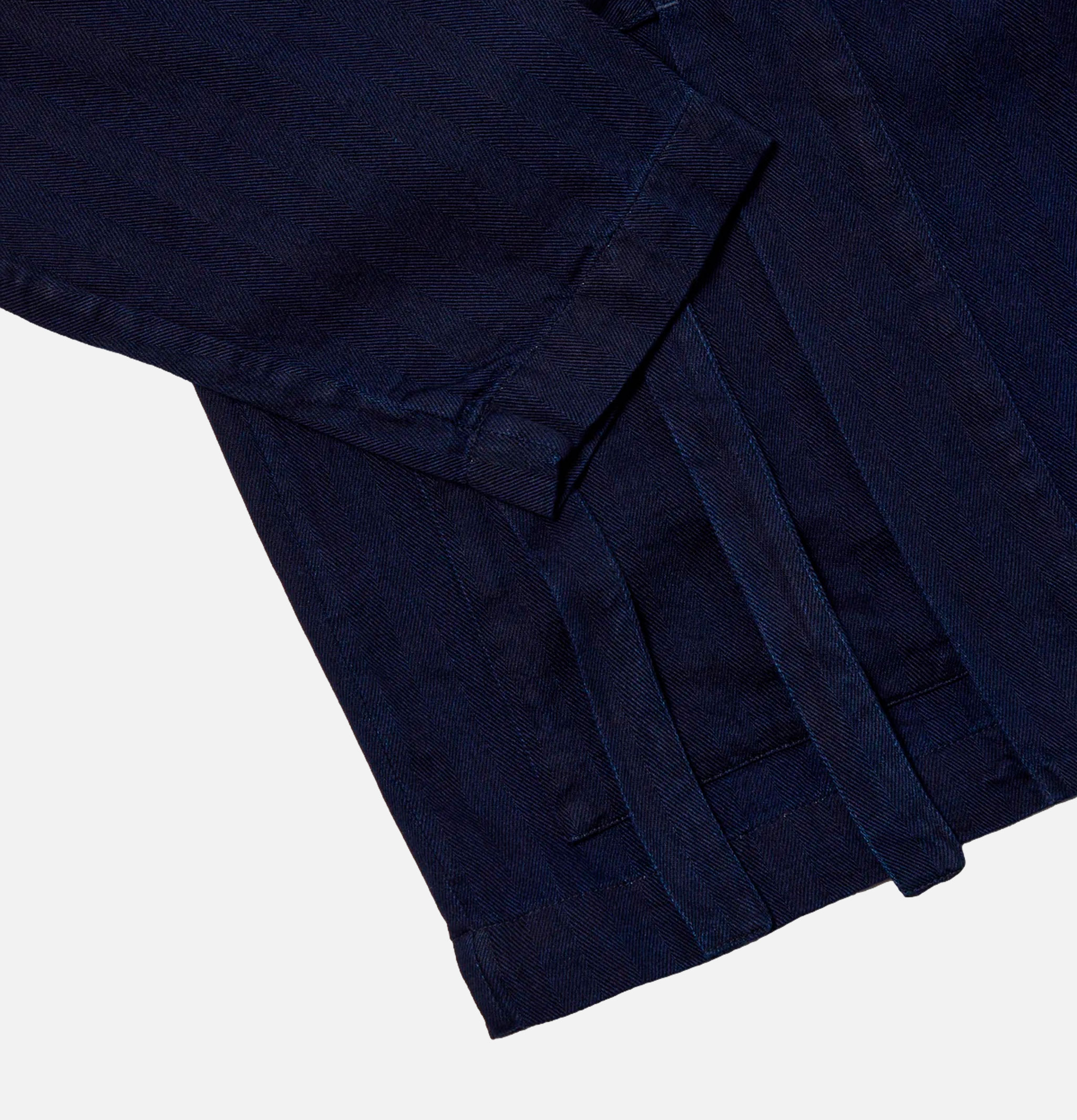 Universal Works Kyoto Indigo Herringbone Jacket