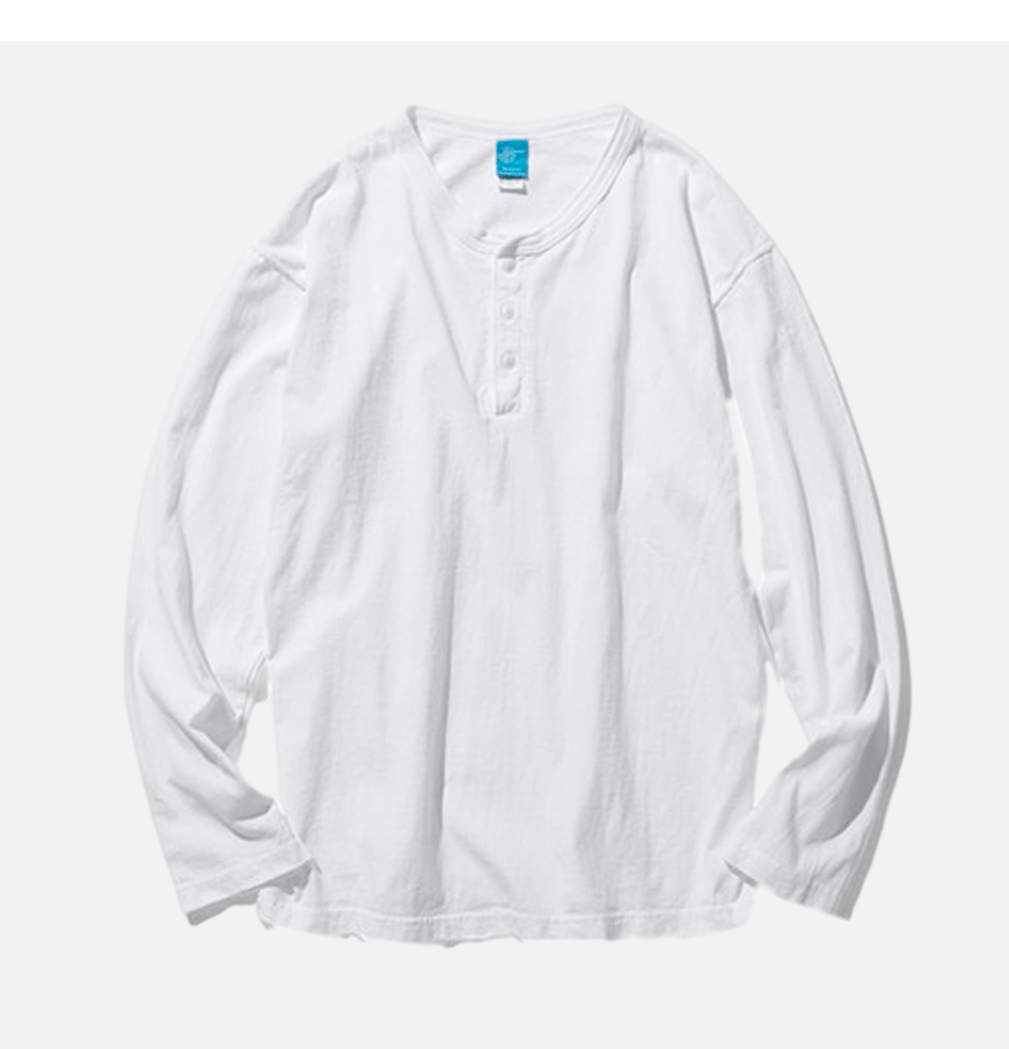 Good On Japan Ls Henley Tee White