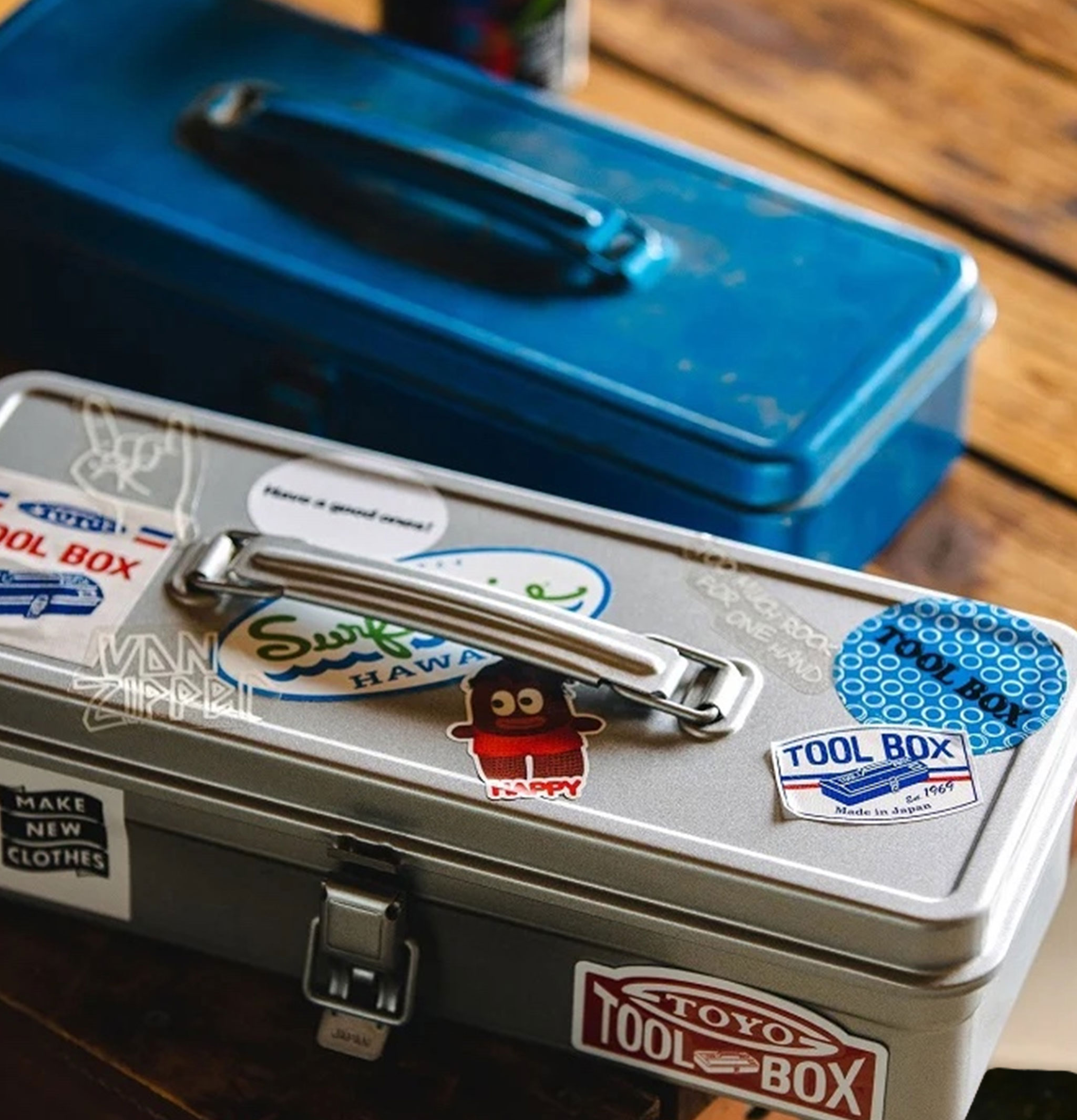 Toyo Steel Trunk Shape Toolbox T320 Silver
