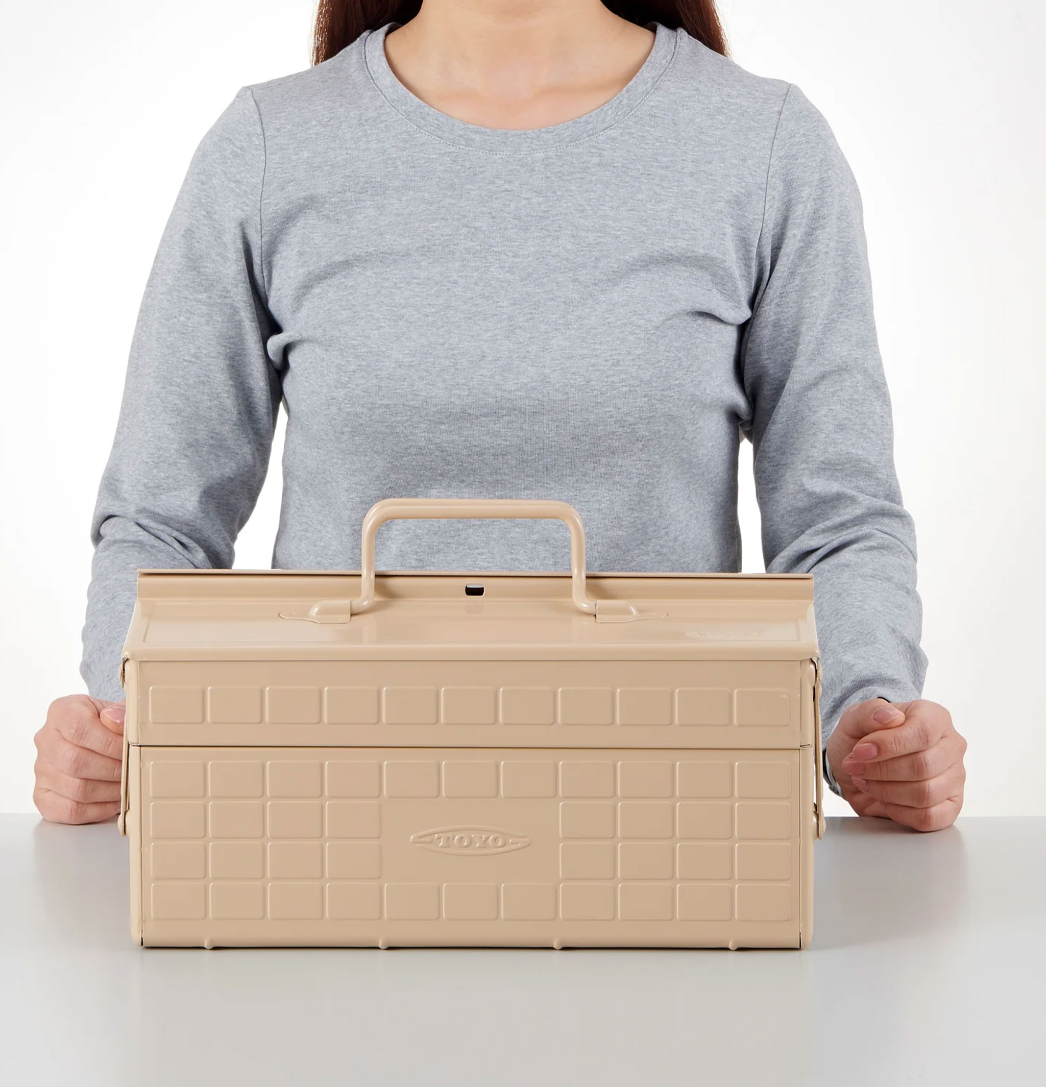 Toyo Steel Cantilever Boite à Outils ST-350 Beige