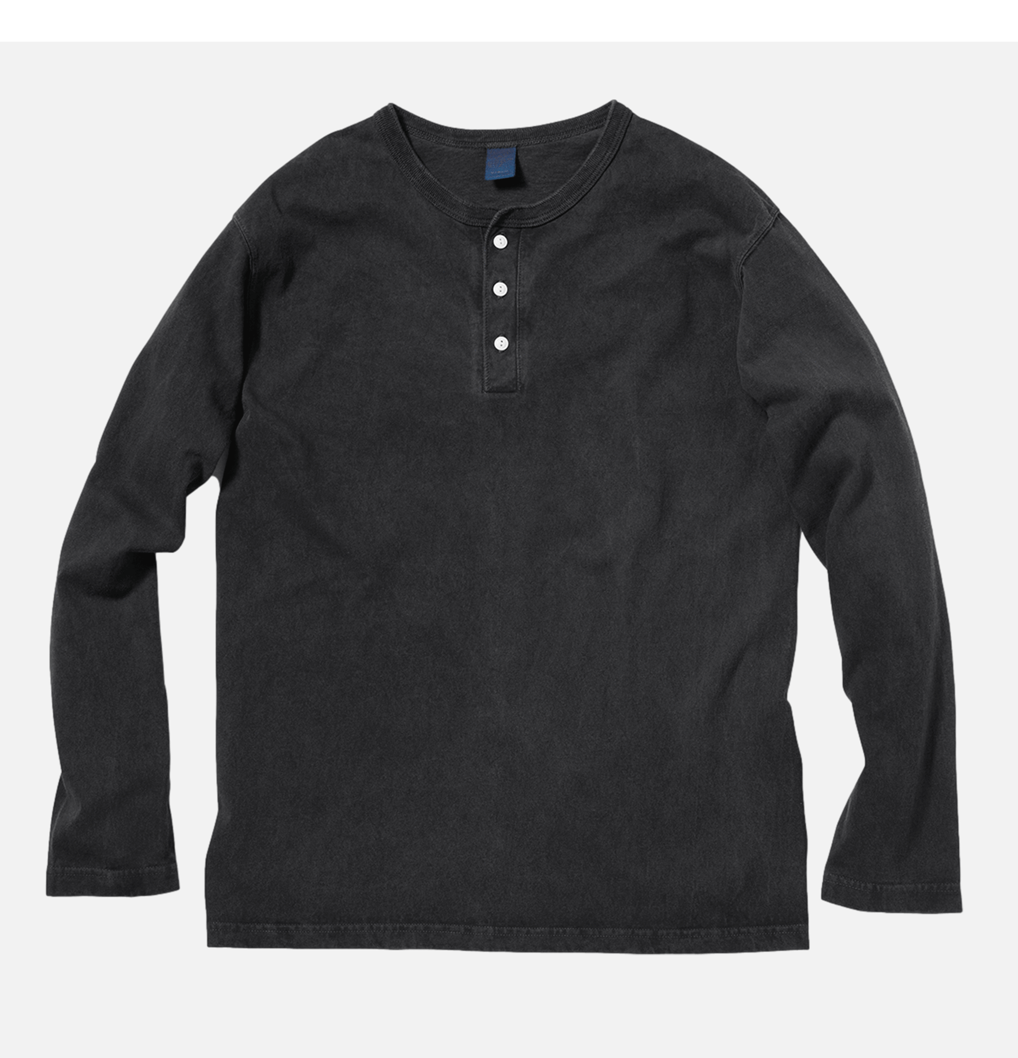 Good On Japan Ls Henley Tee Black