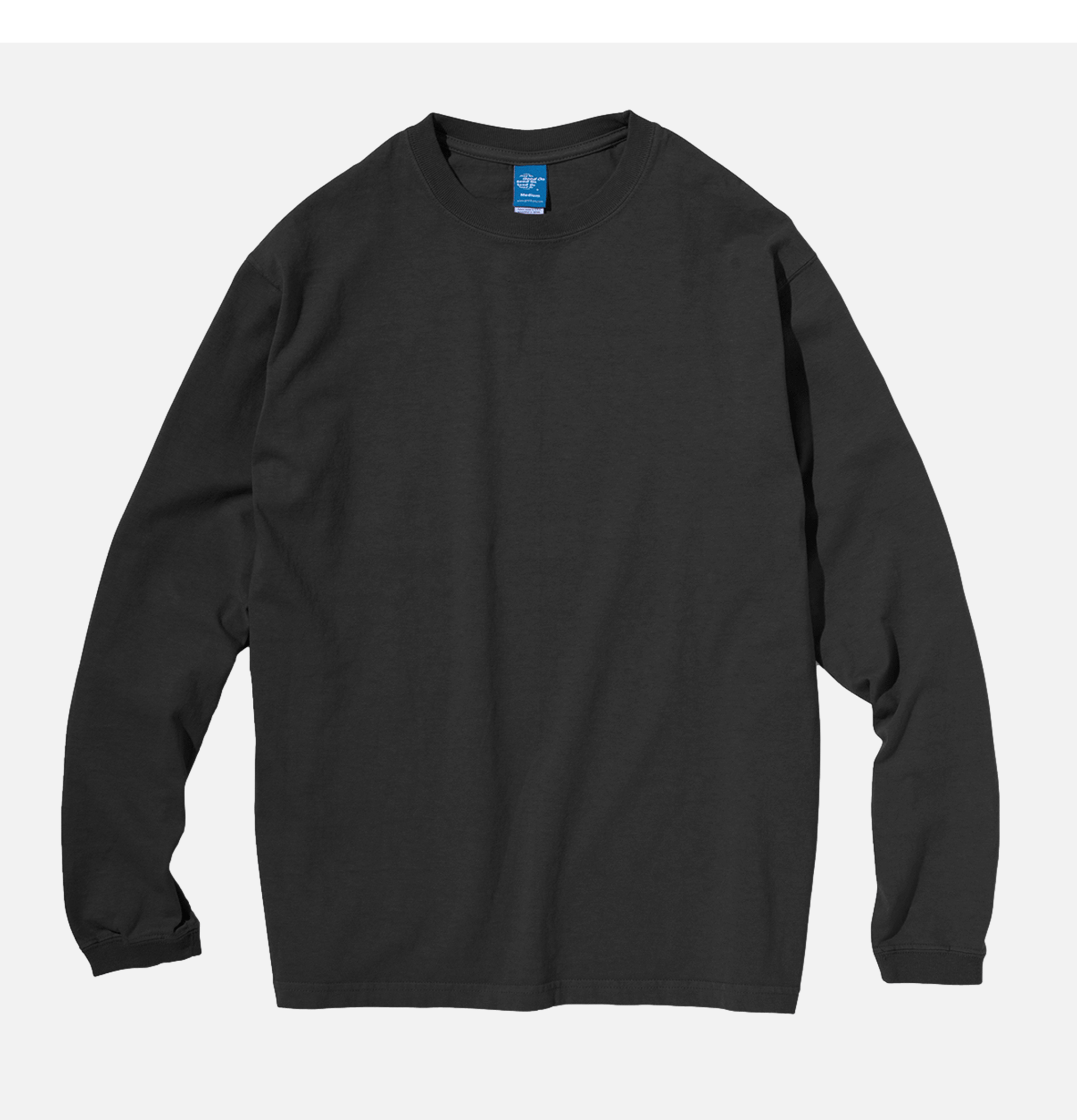 Good On Japan Long Sleeve Crew Tee Black
