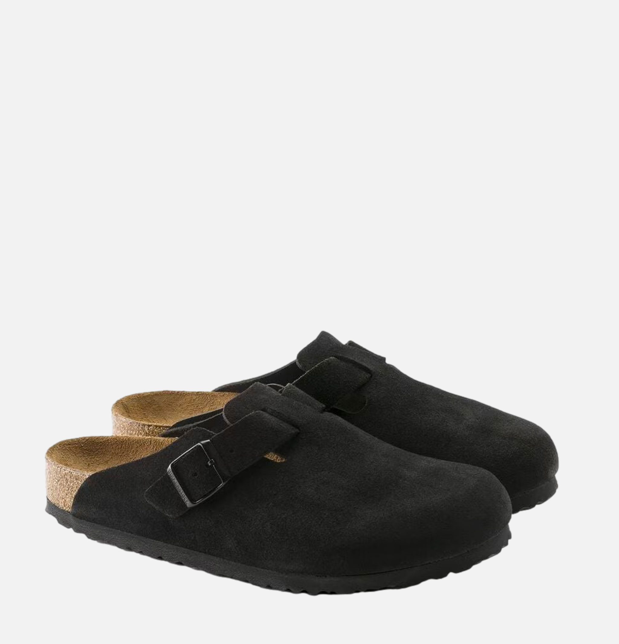 Birkenstock Boston Narrow Softbed Straight Black