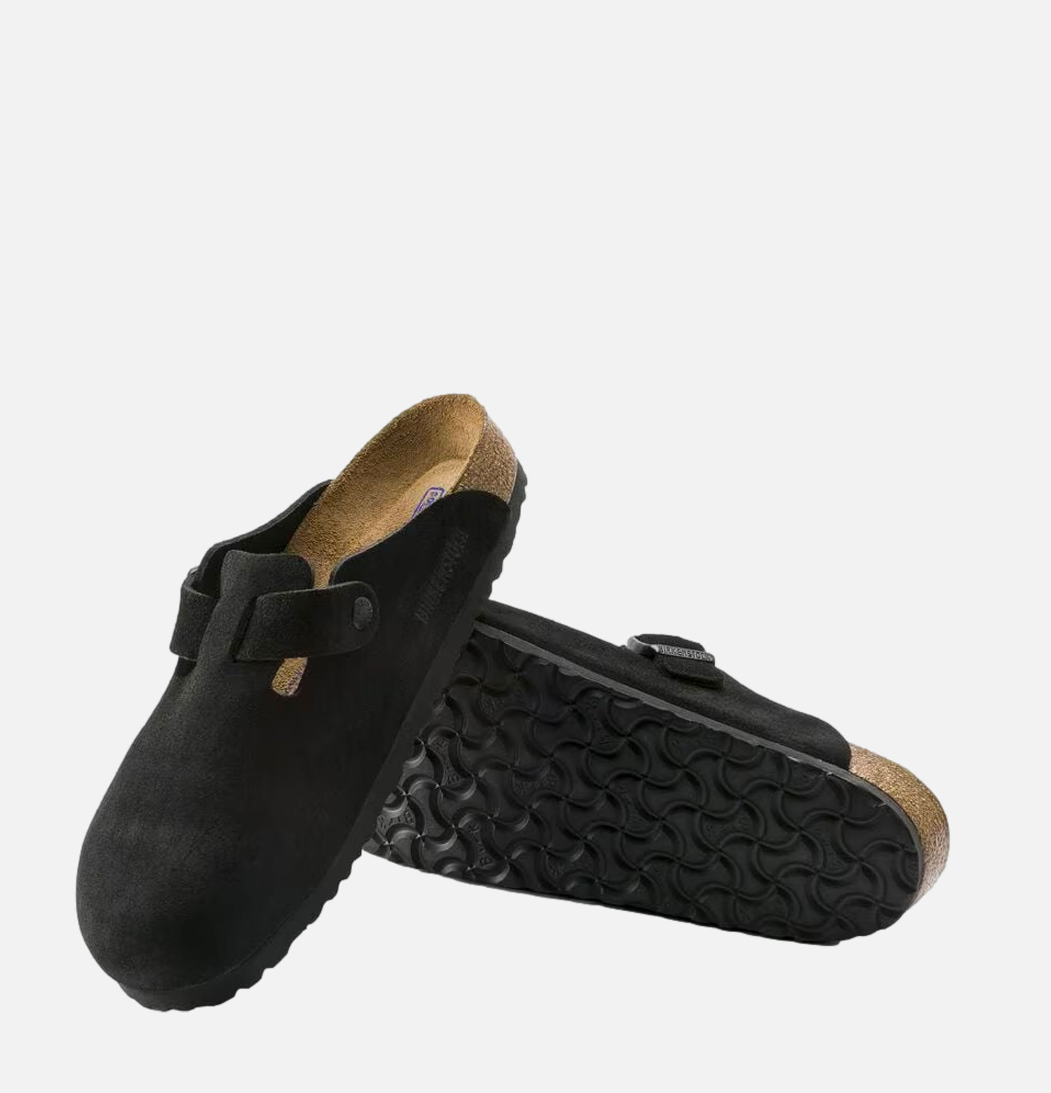 Birkenstock Boston Narrow Softbed Straight Black