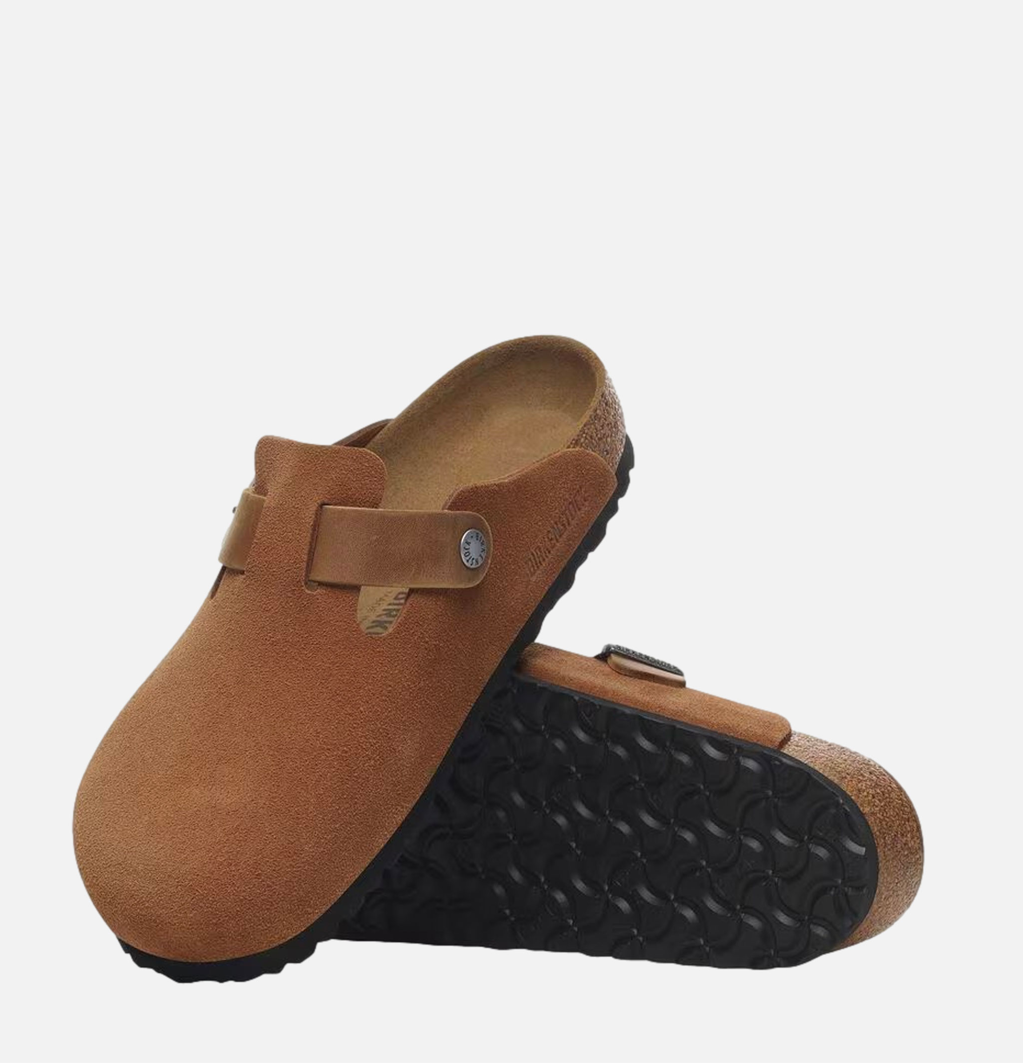 Birkenstock Boston Narrow Straight Cognac