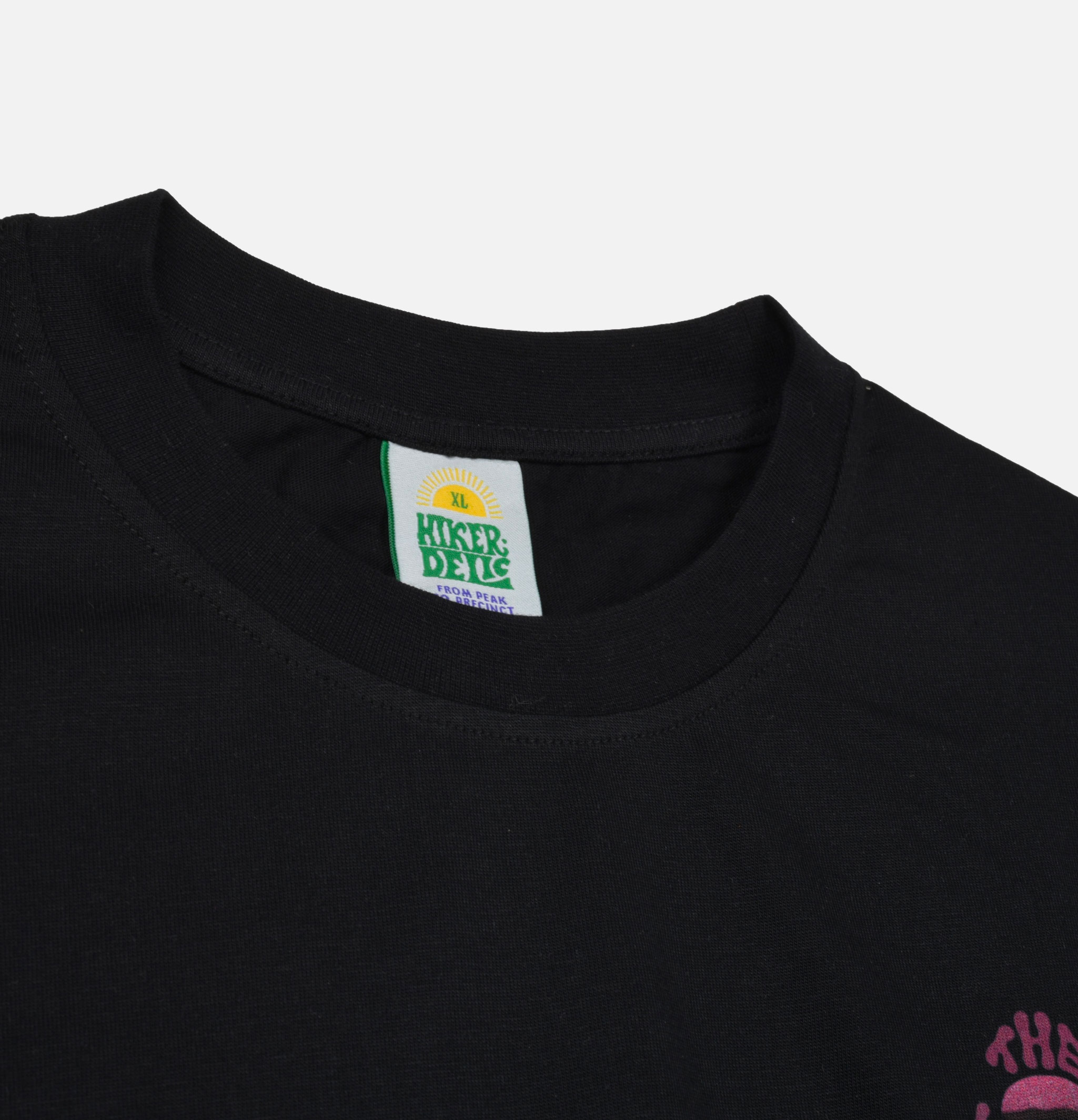Hikerdelic Consult The Mushroom Tee Black