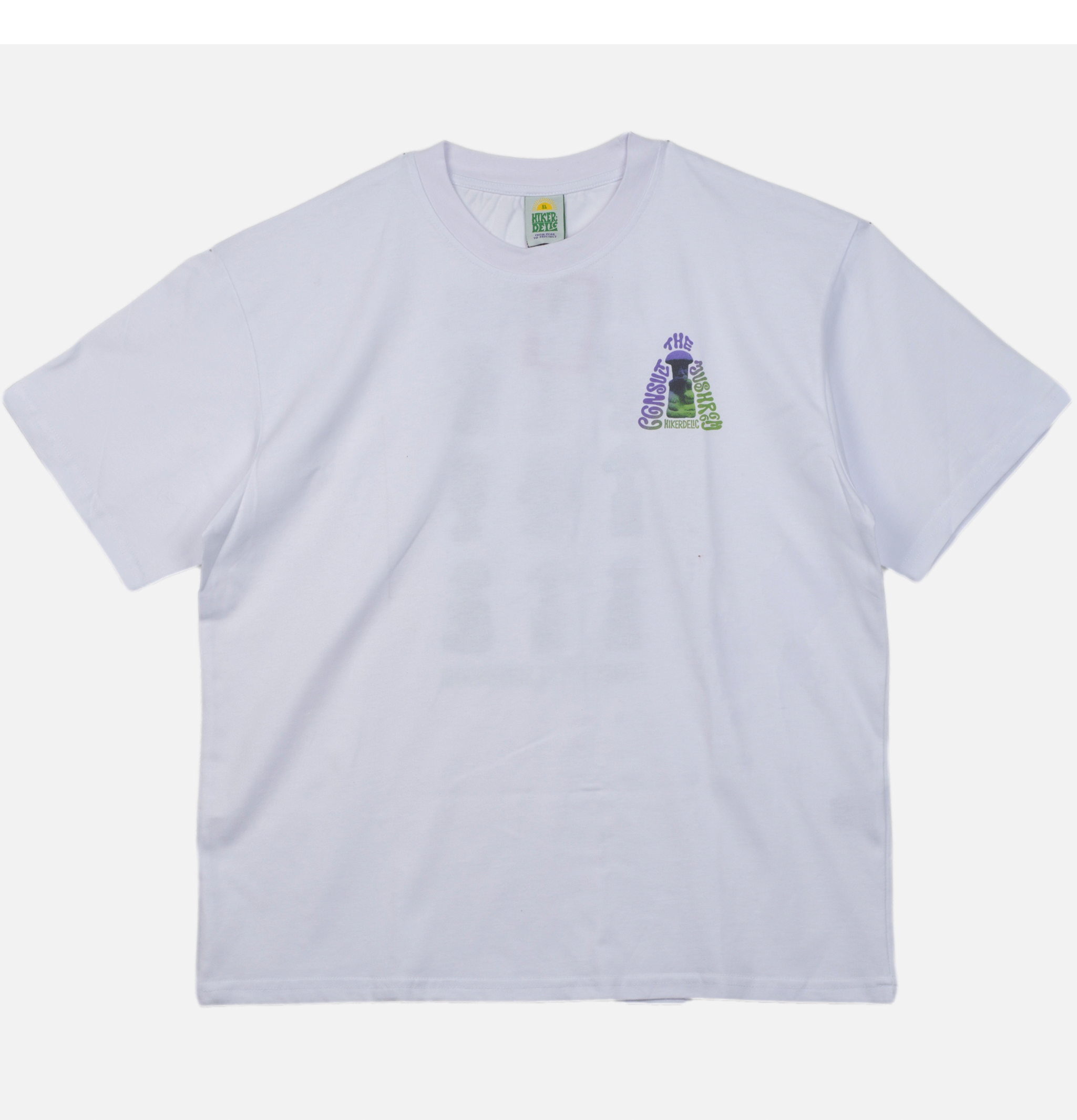 Hikerdelic Consult The Mushroom Tee White