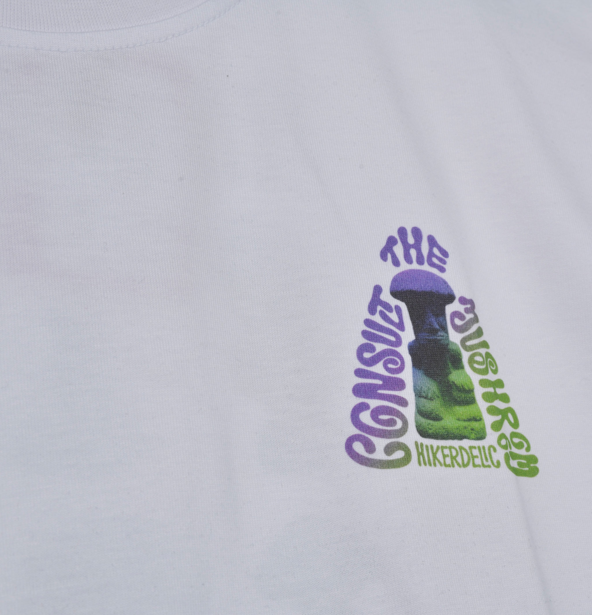 Hikerdelic Consult The Mushroom Tee White