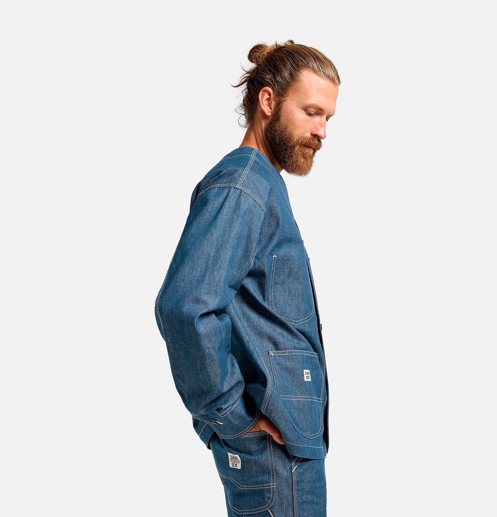 Lee 101 31jr Chore Coat Raw Blue