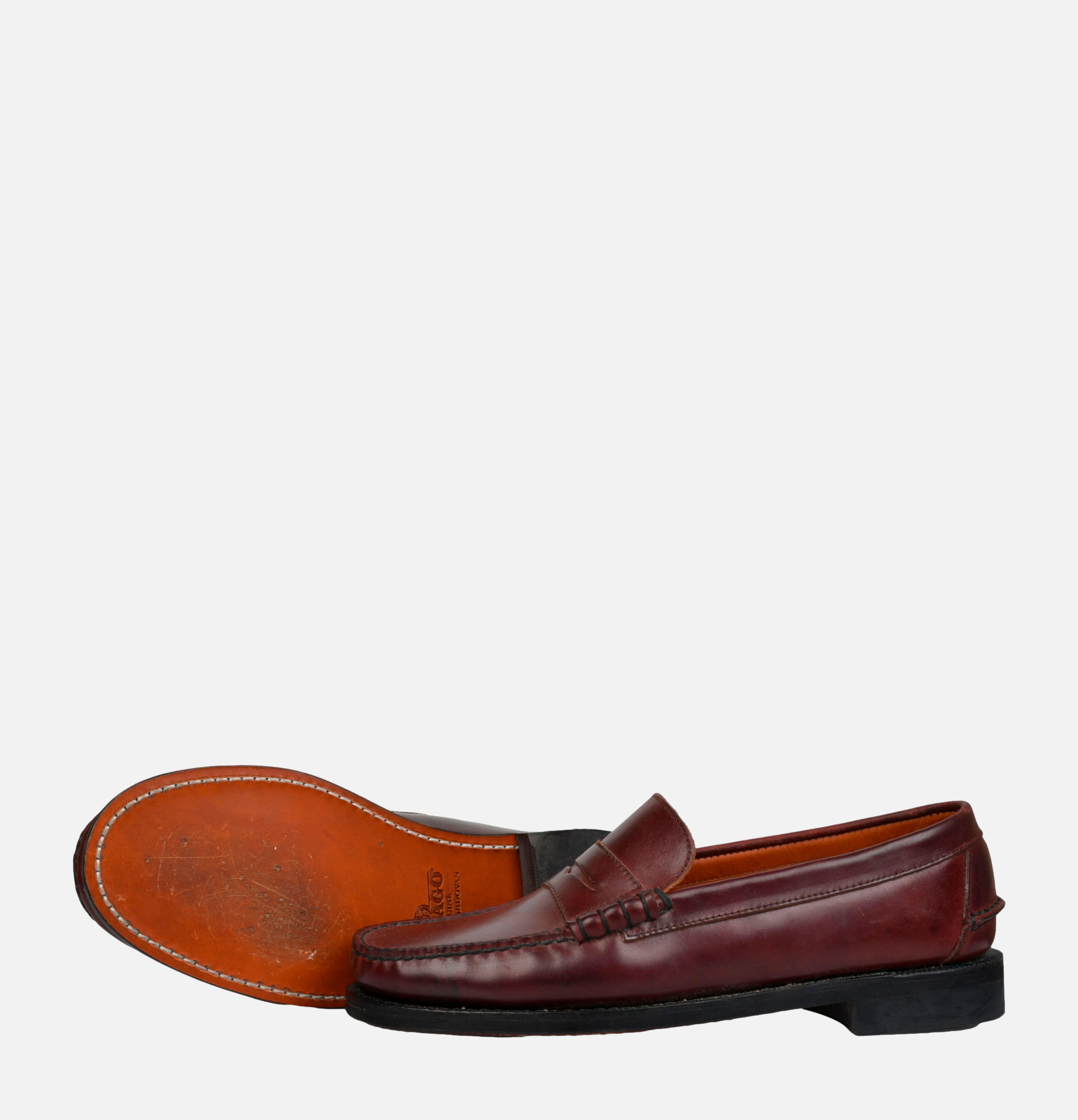 Sebago Classic Dan Shell Cordovan Burgundy