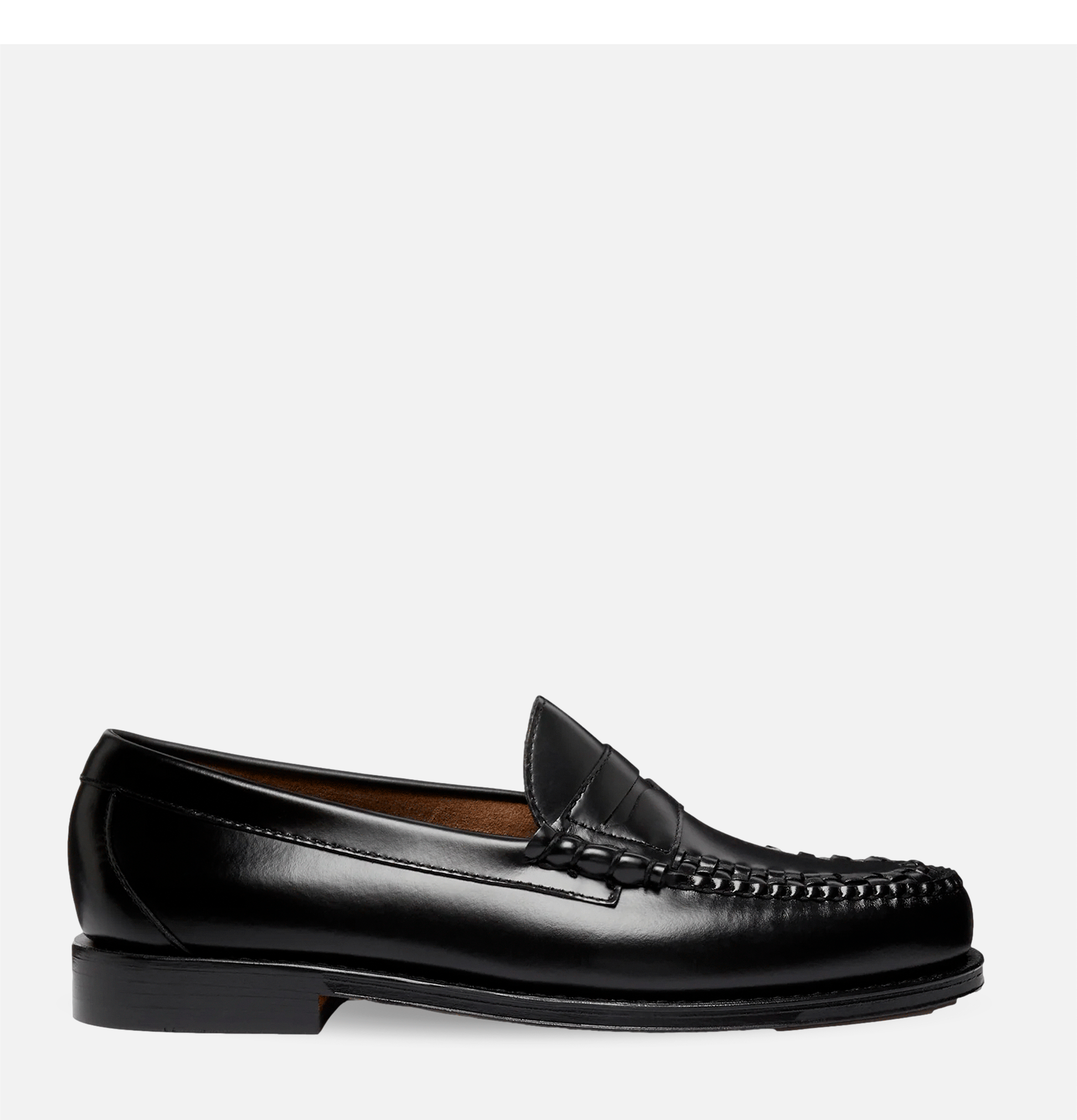Womens G.H Bass Weejuns Weave Penny Loafer Black.