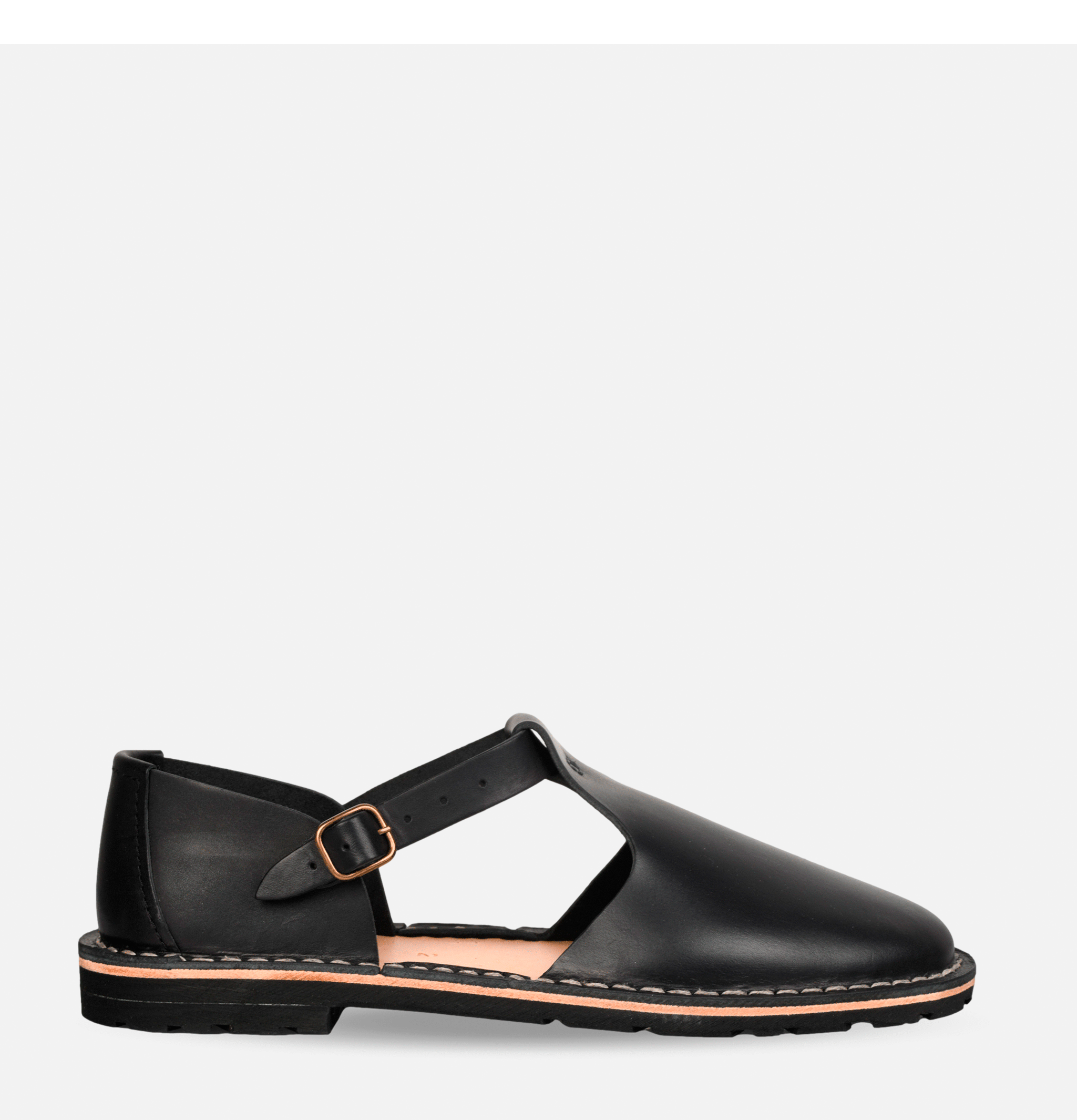 Steve Mono 10/12 Artisanal Sandales Noir