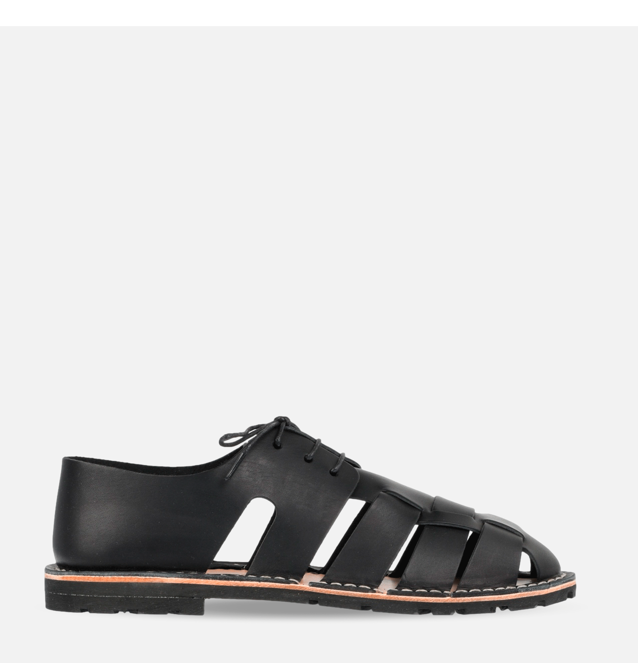 Steve Mono Artisanal Sandal Black