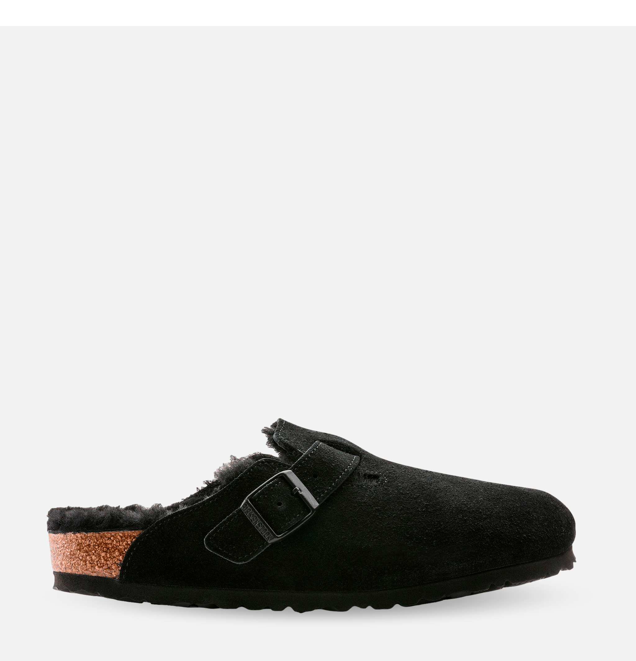 Birkenstock Mules Boston Fur Black