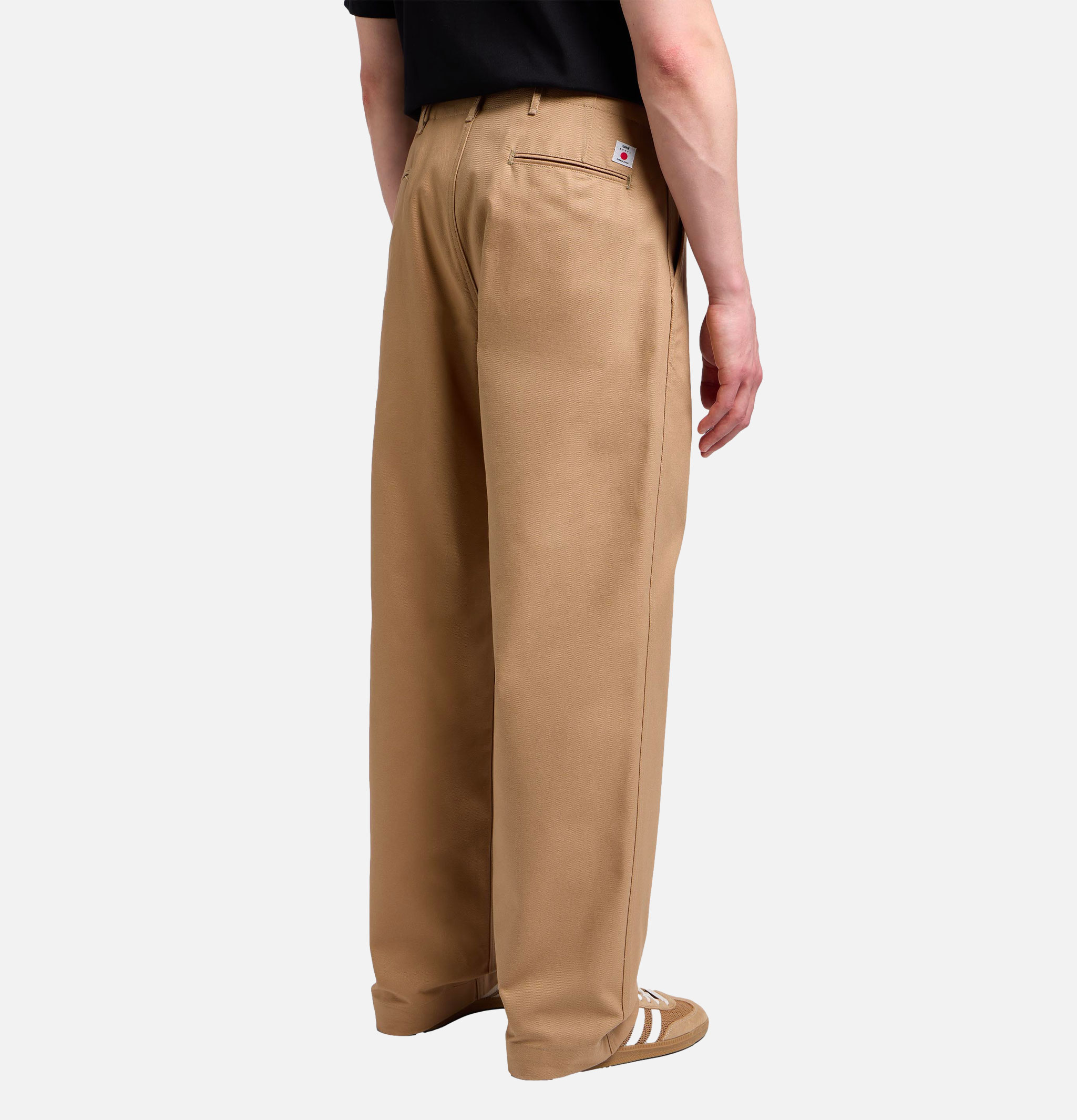 Edwin Wide Trousers Beige Unwashed