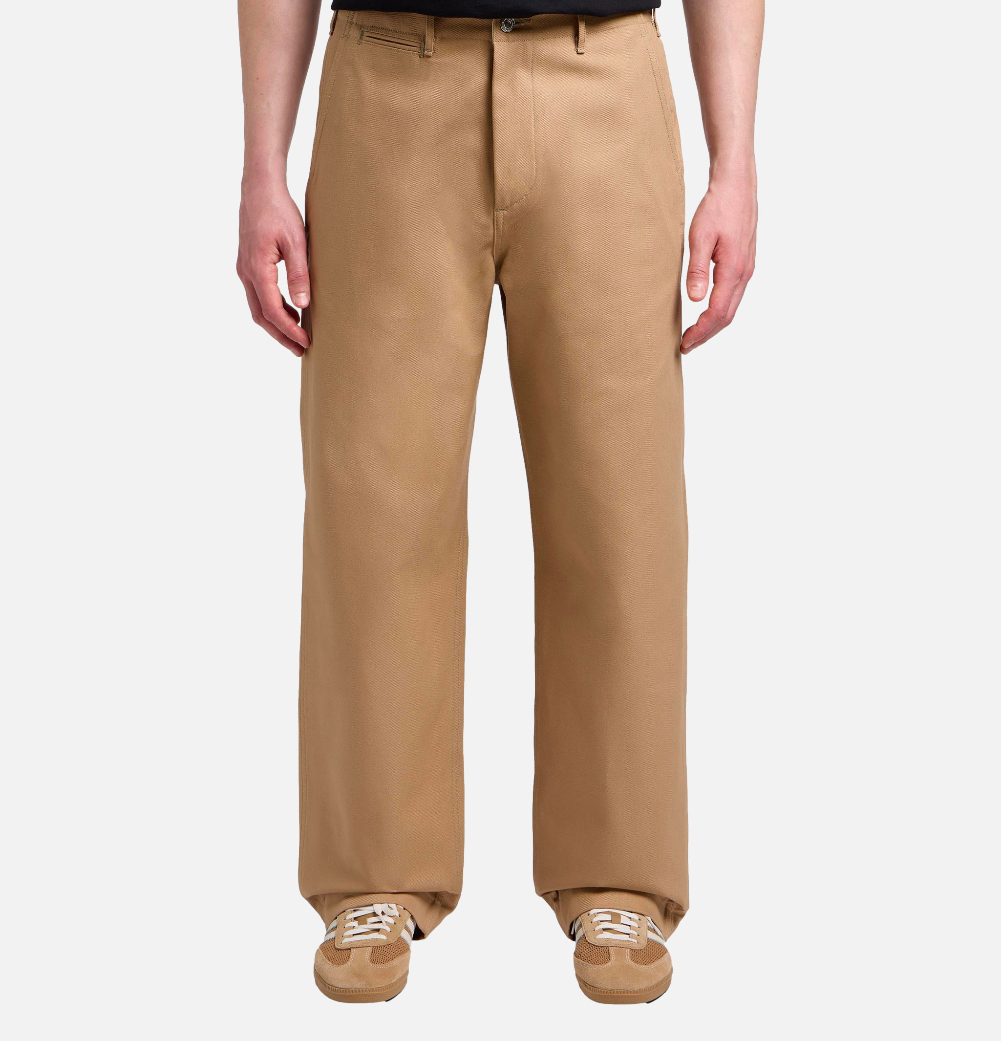 Edwin Wide Trousers Beige Unwashed