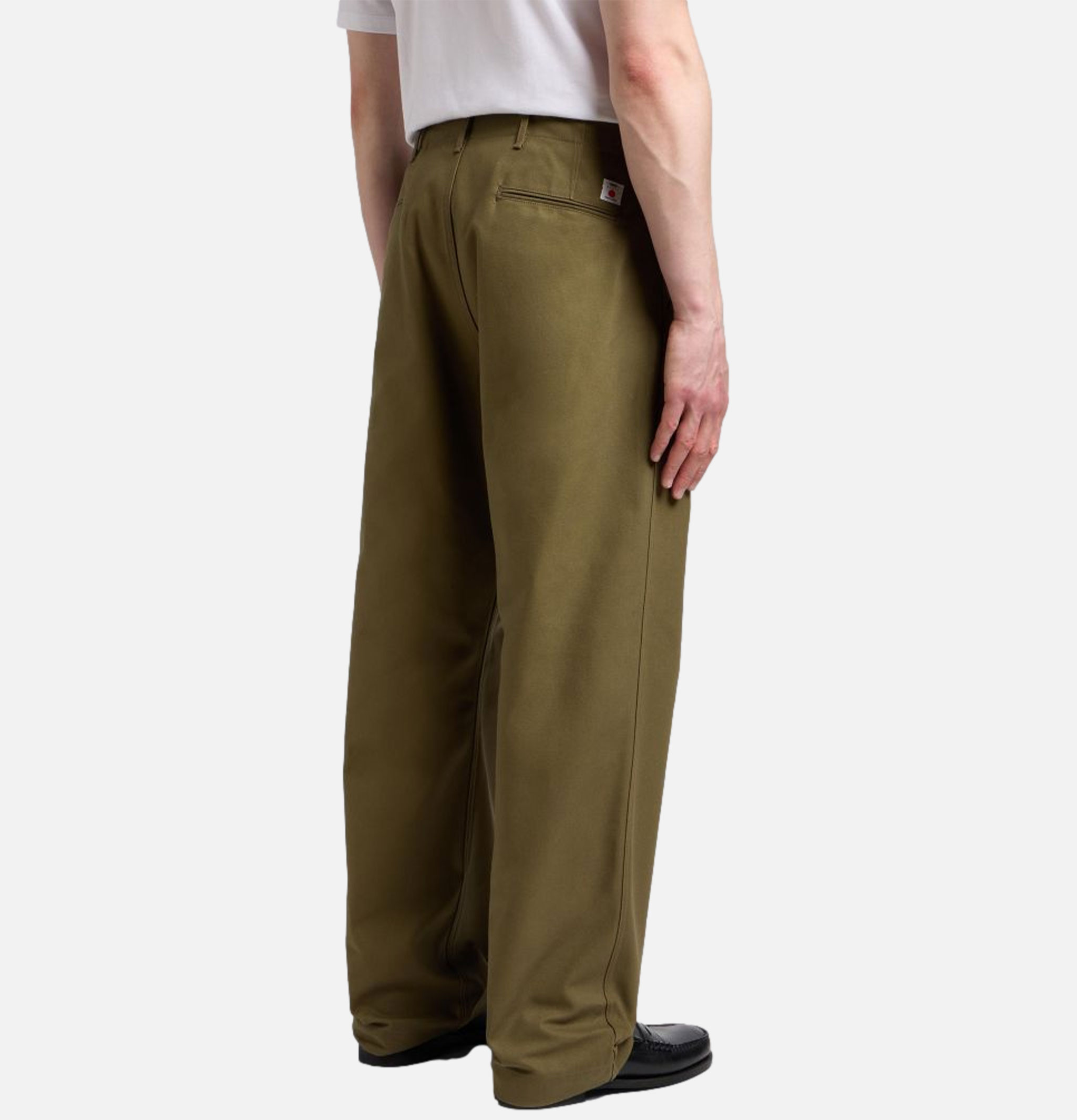 Edwin Wide Trousers Olive Unwashed