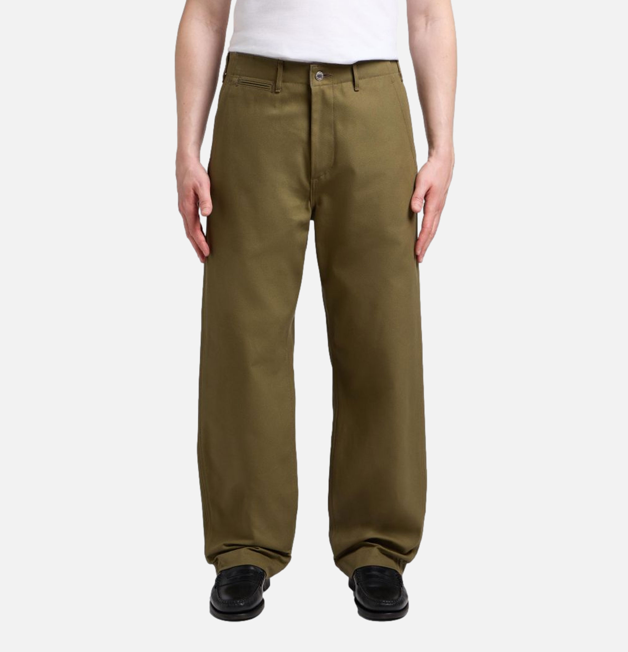 Edwin Wide Trousers Olive Unwashed