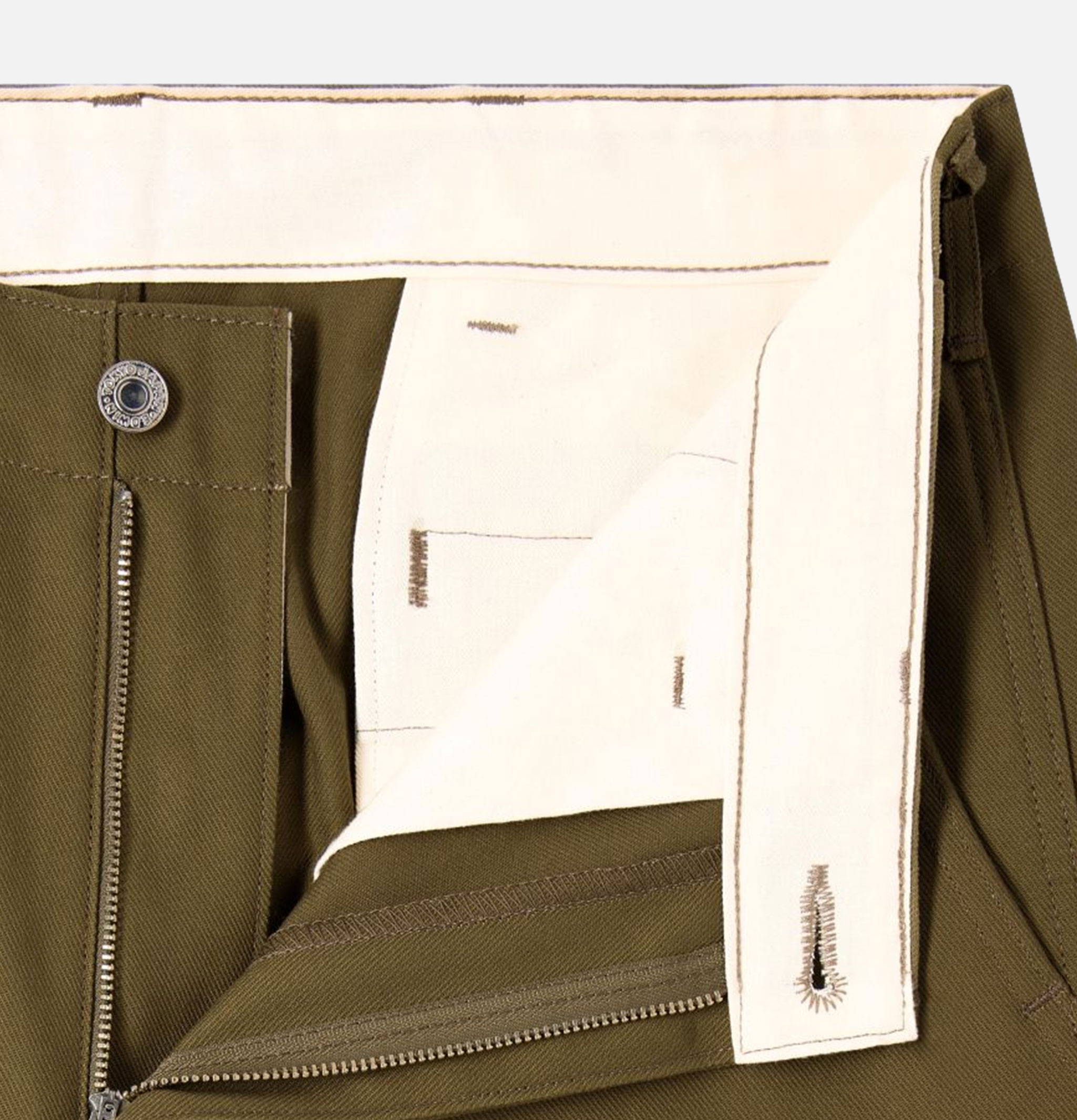Edwin Wide Trousers Olive Unwashed