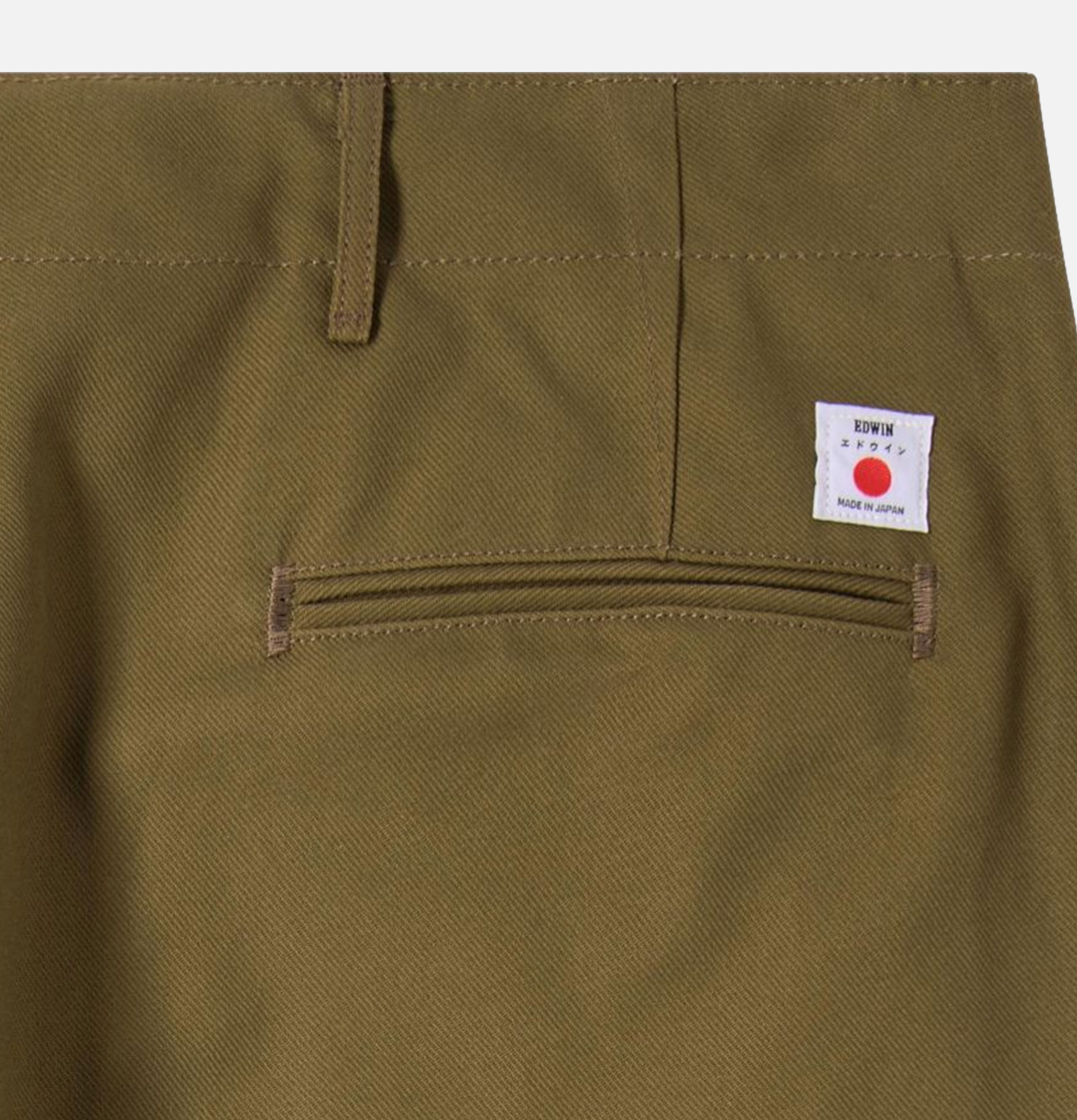 Edwin Wide Trousers Olive Unwashed
