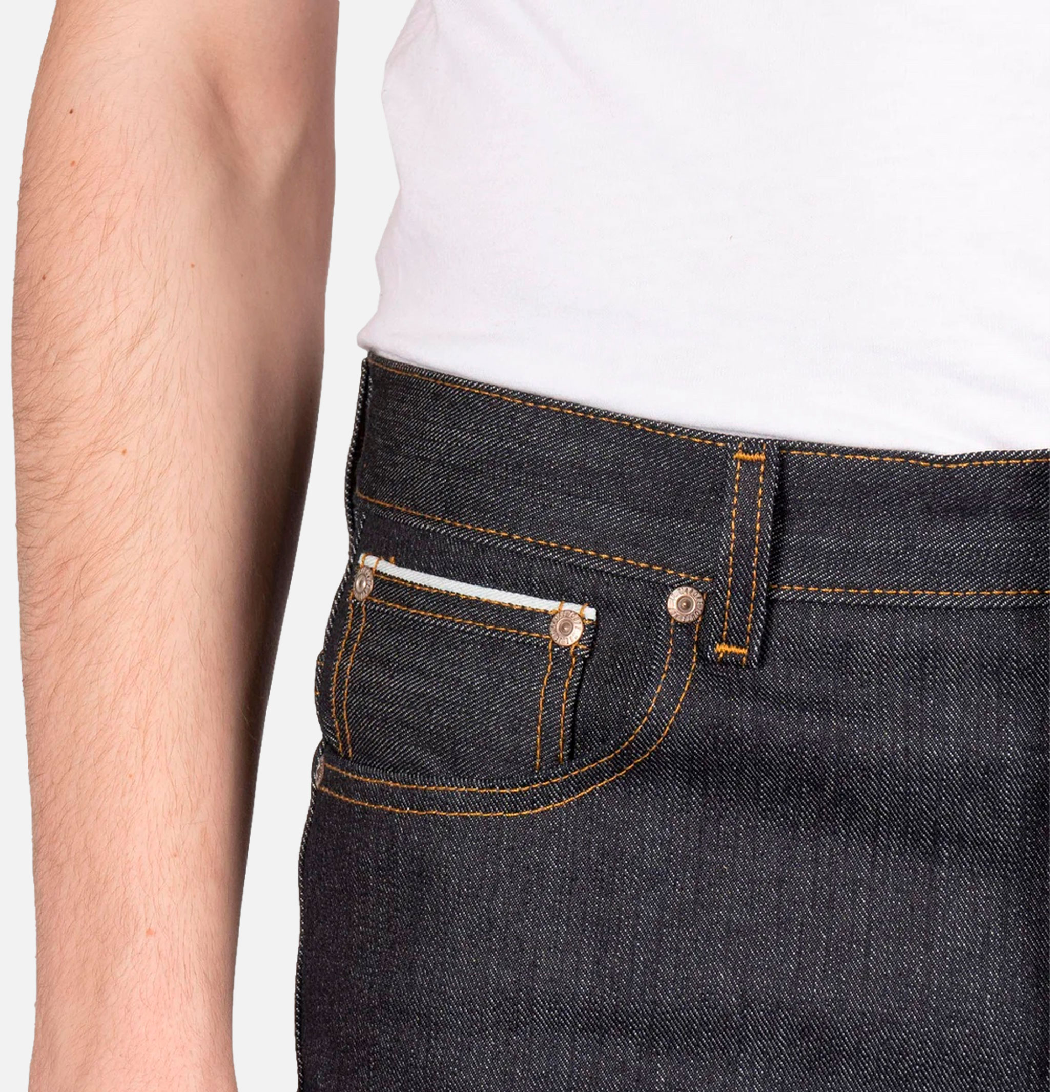 Naked & Famous Jean Groovy Guy - Japanese Selvedge in Left Hand Twill