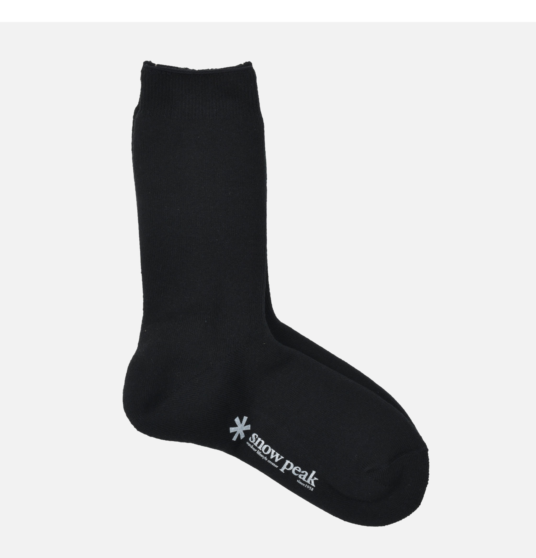 Snow Peak Full Pile Sox Long Black