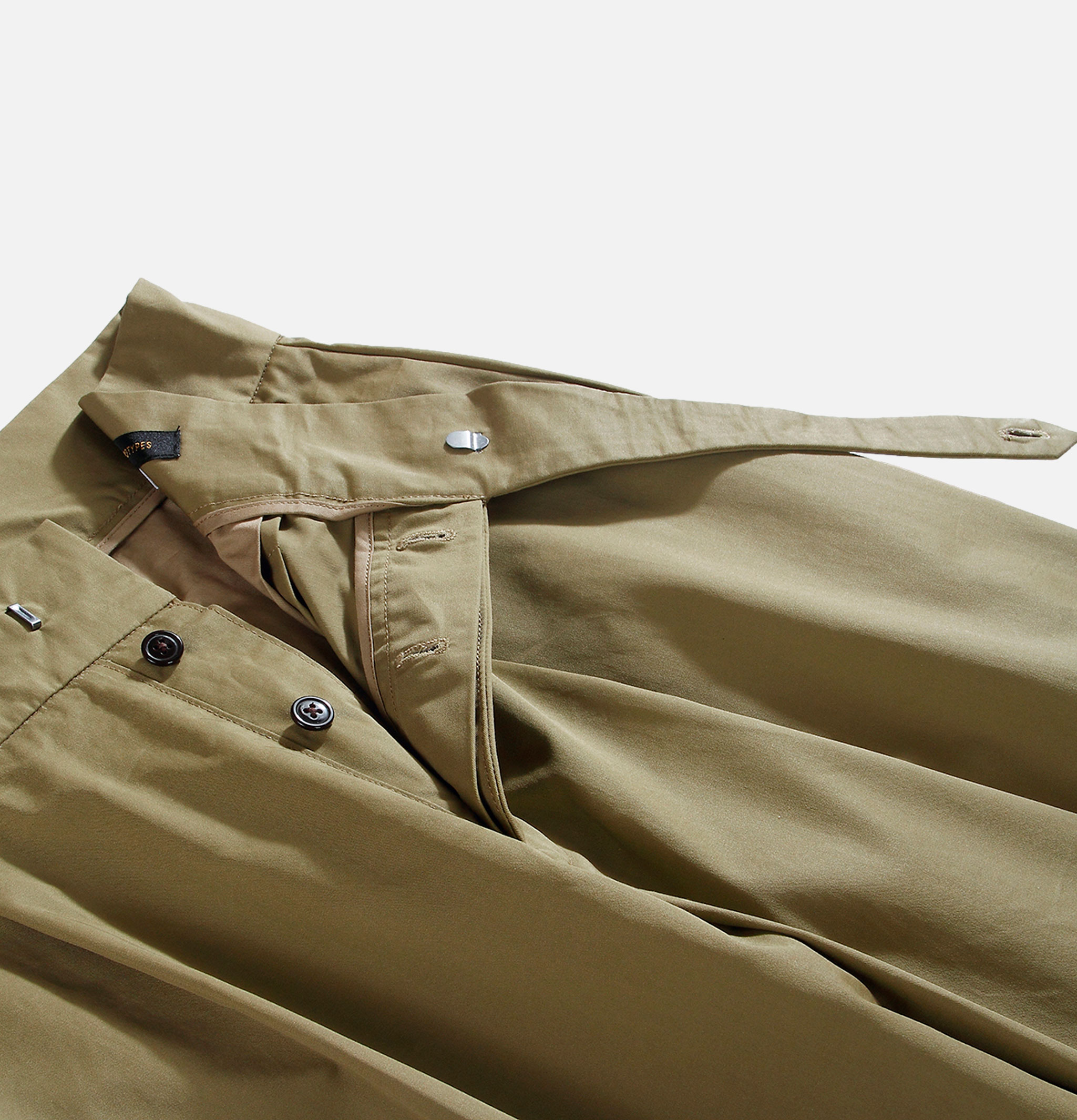 Standard Types Side button pants - ST004 Khaki