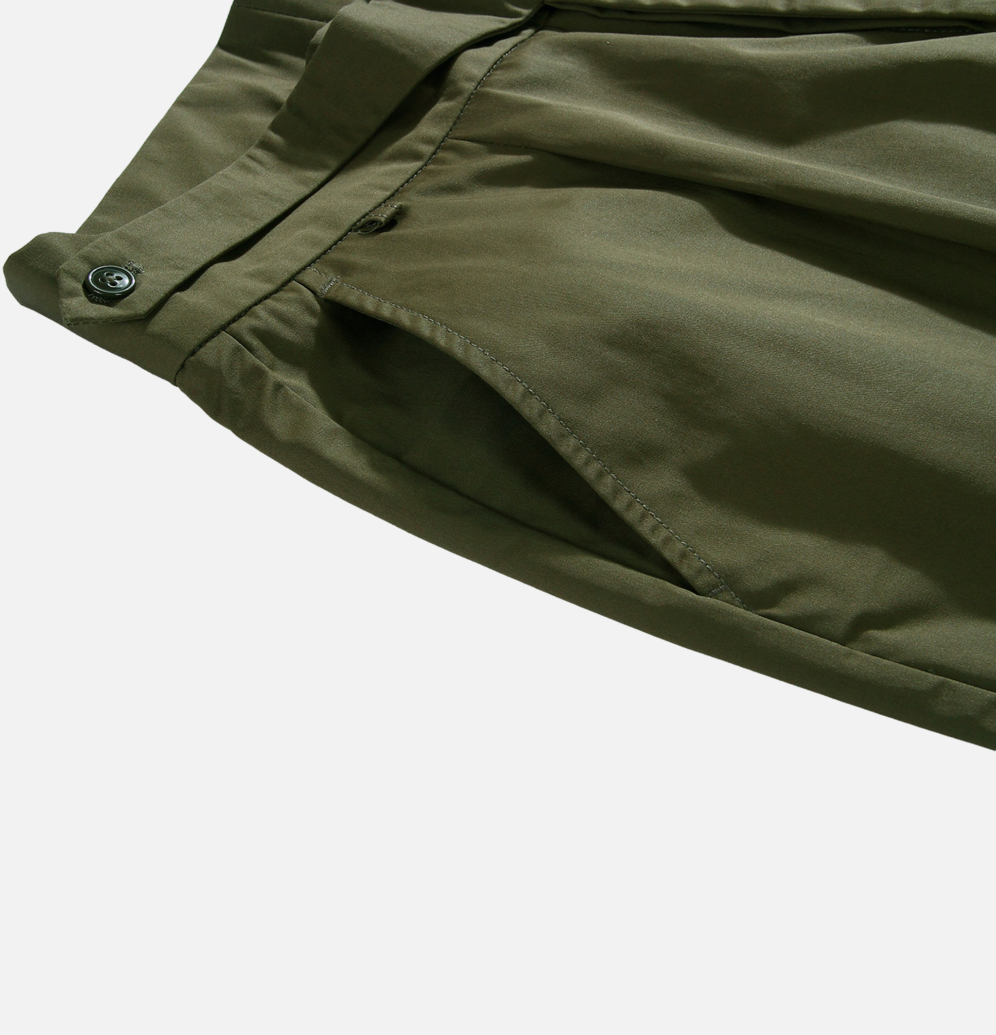 Standard Types Side button pants - ST004 Green
