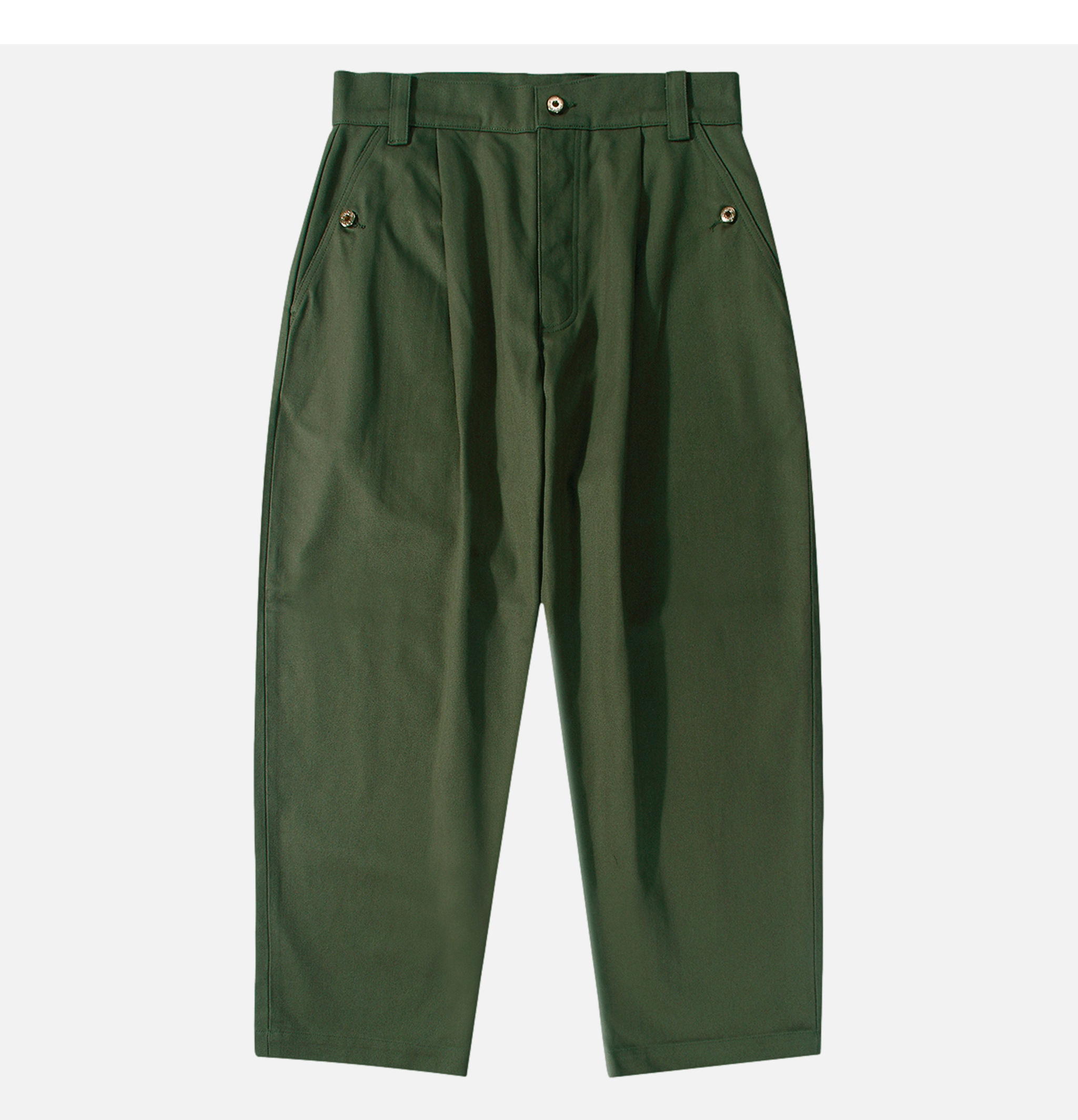 Standard Types Naval Button Trousers Green - ST048