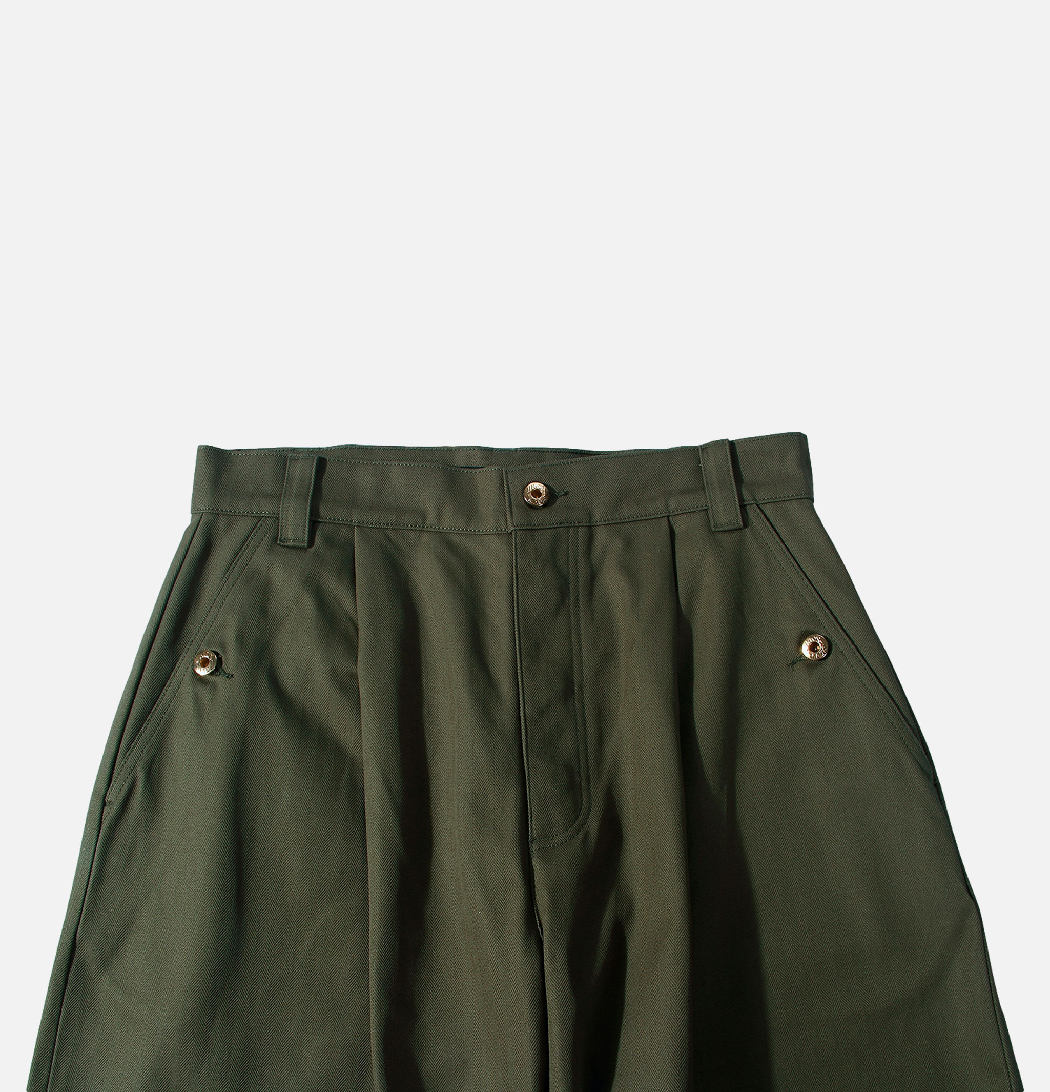 Standard Types Naval Button Trousers Green - ST048