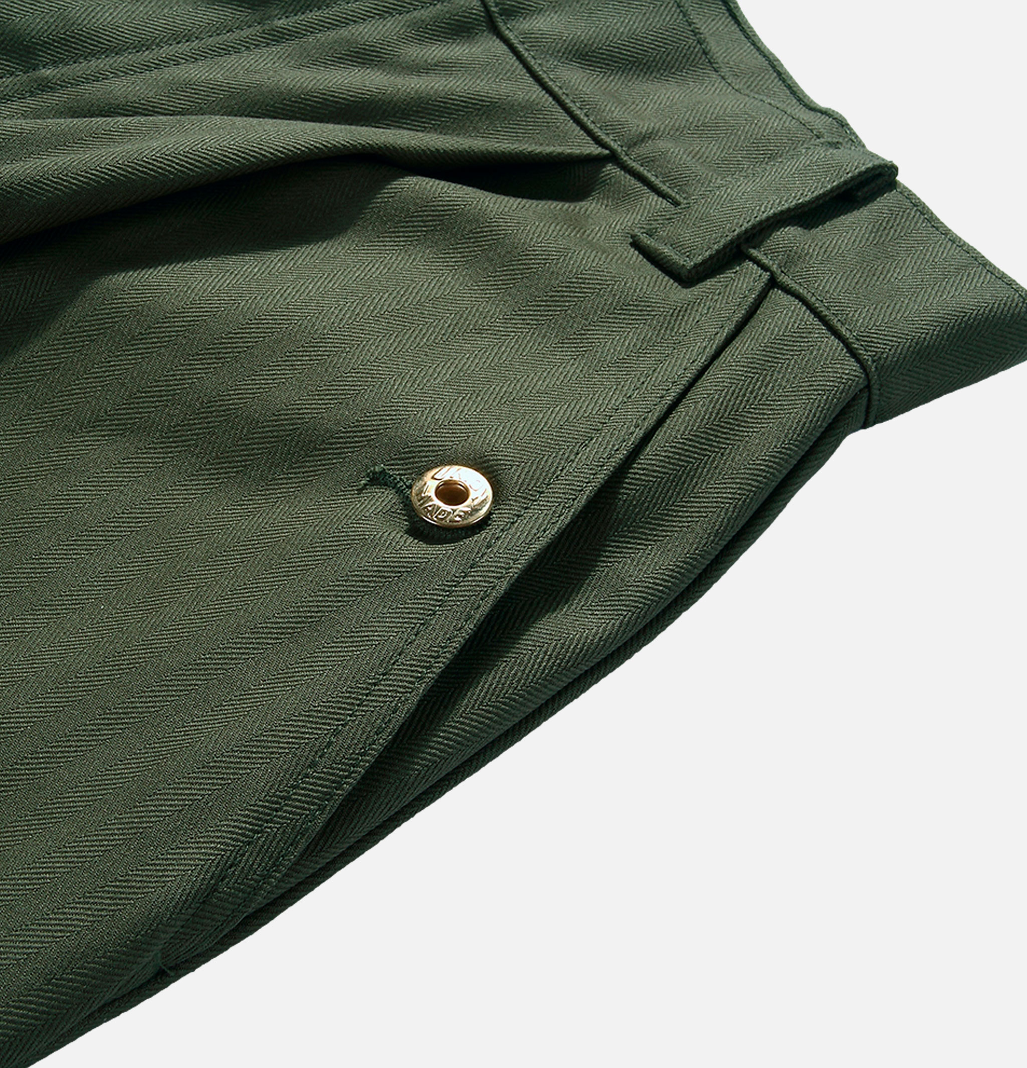 Standard Types Naval Button Trousers Green - ST048