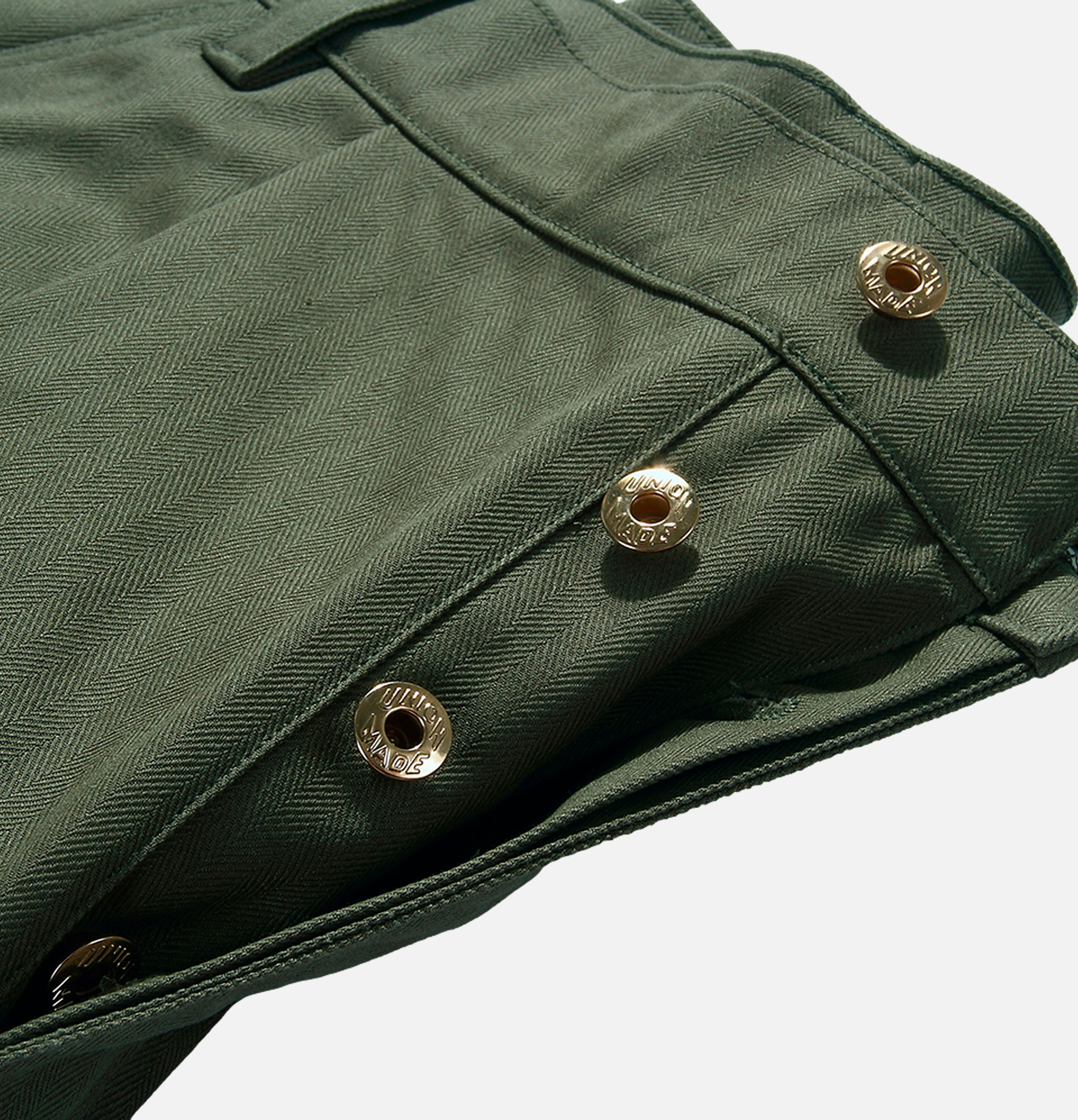 Standard Types Naval Button Trousers Green - ST048