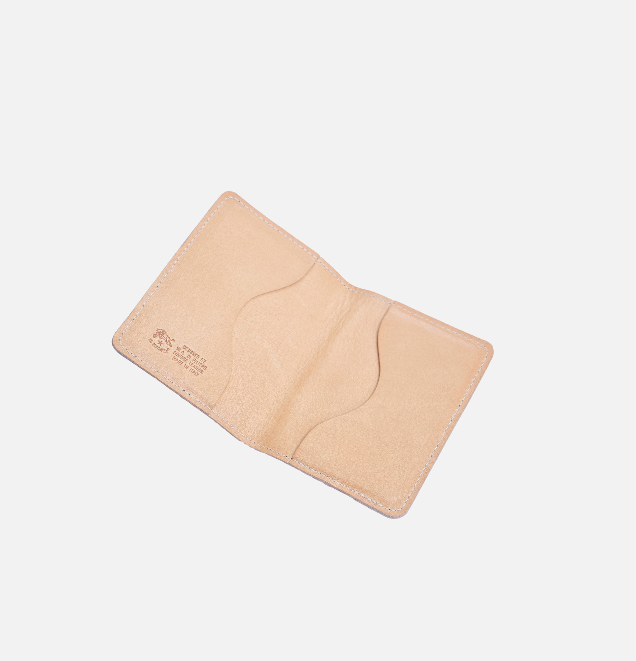 Il Bisonte Flip Card Case Natural