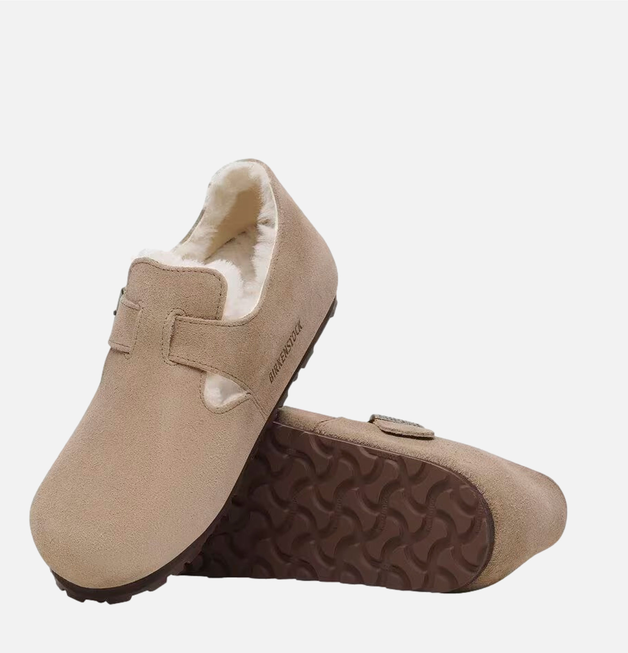 Birkenstock Shoes London Shearling Taupe