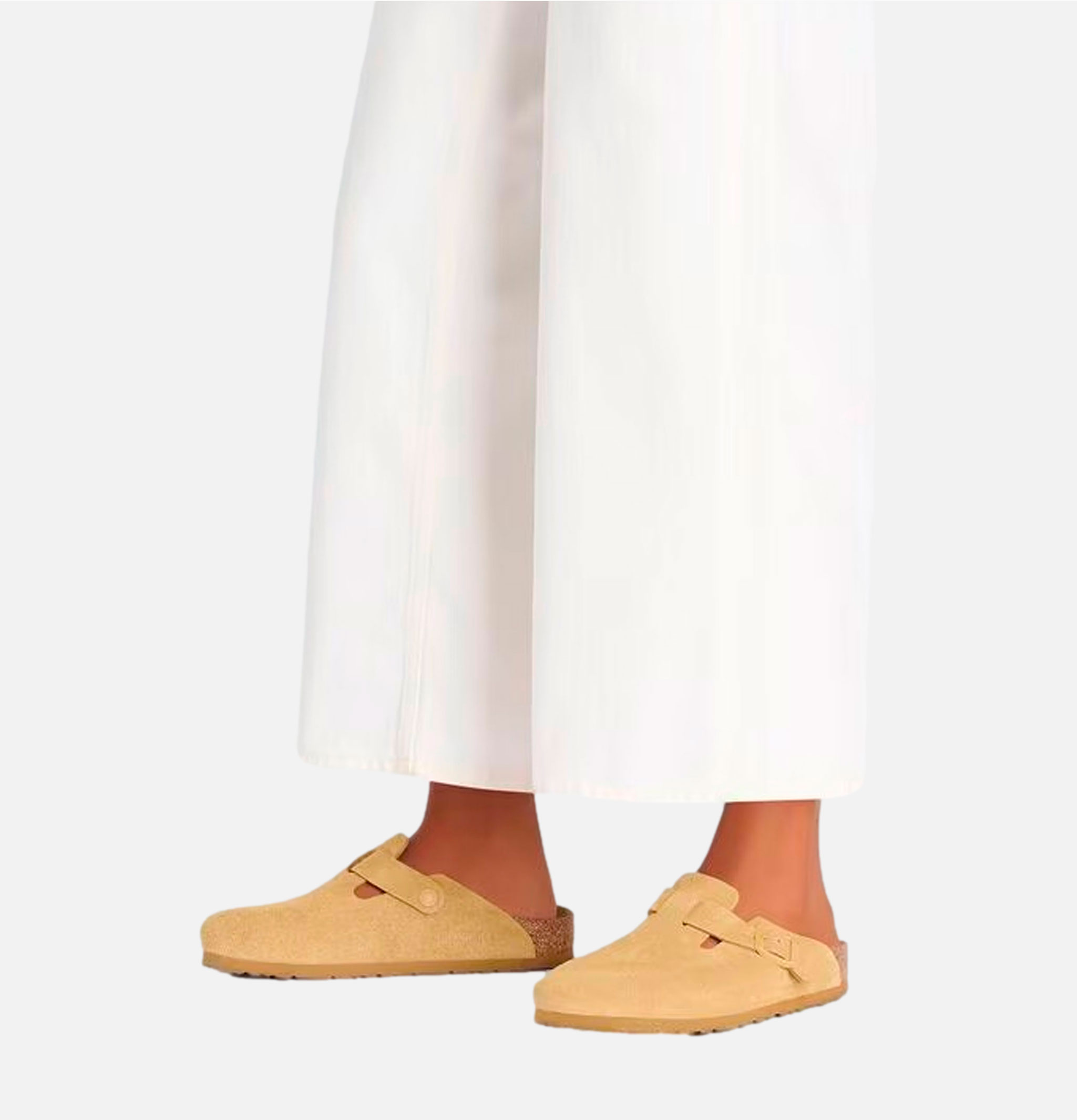 Birkenstock Shoes Boston Narrow Latte