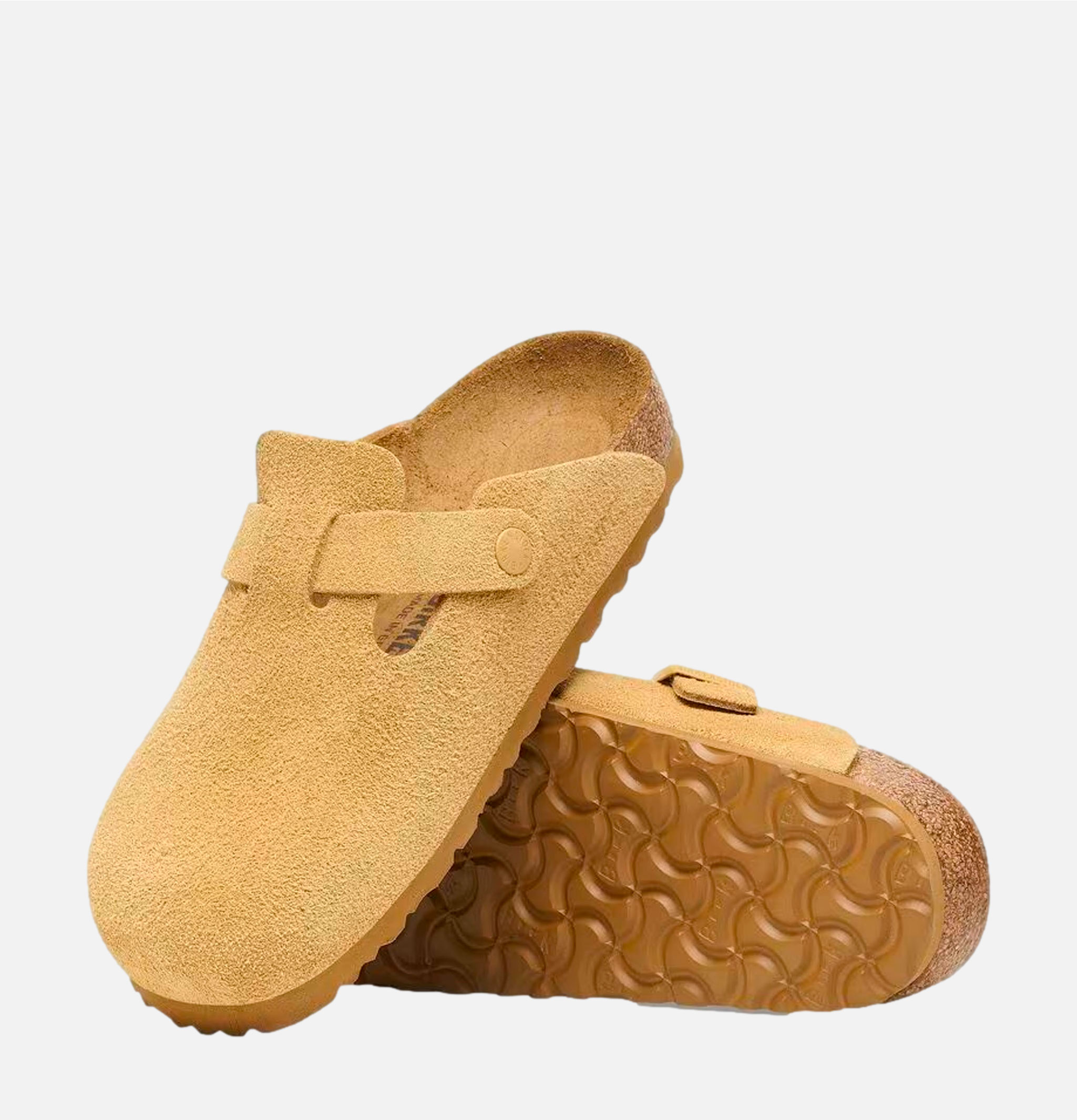 Birkenstock Shoes Boston Narrow Latte