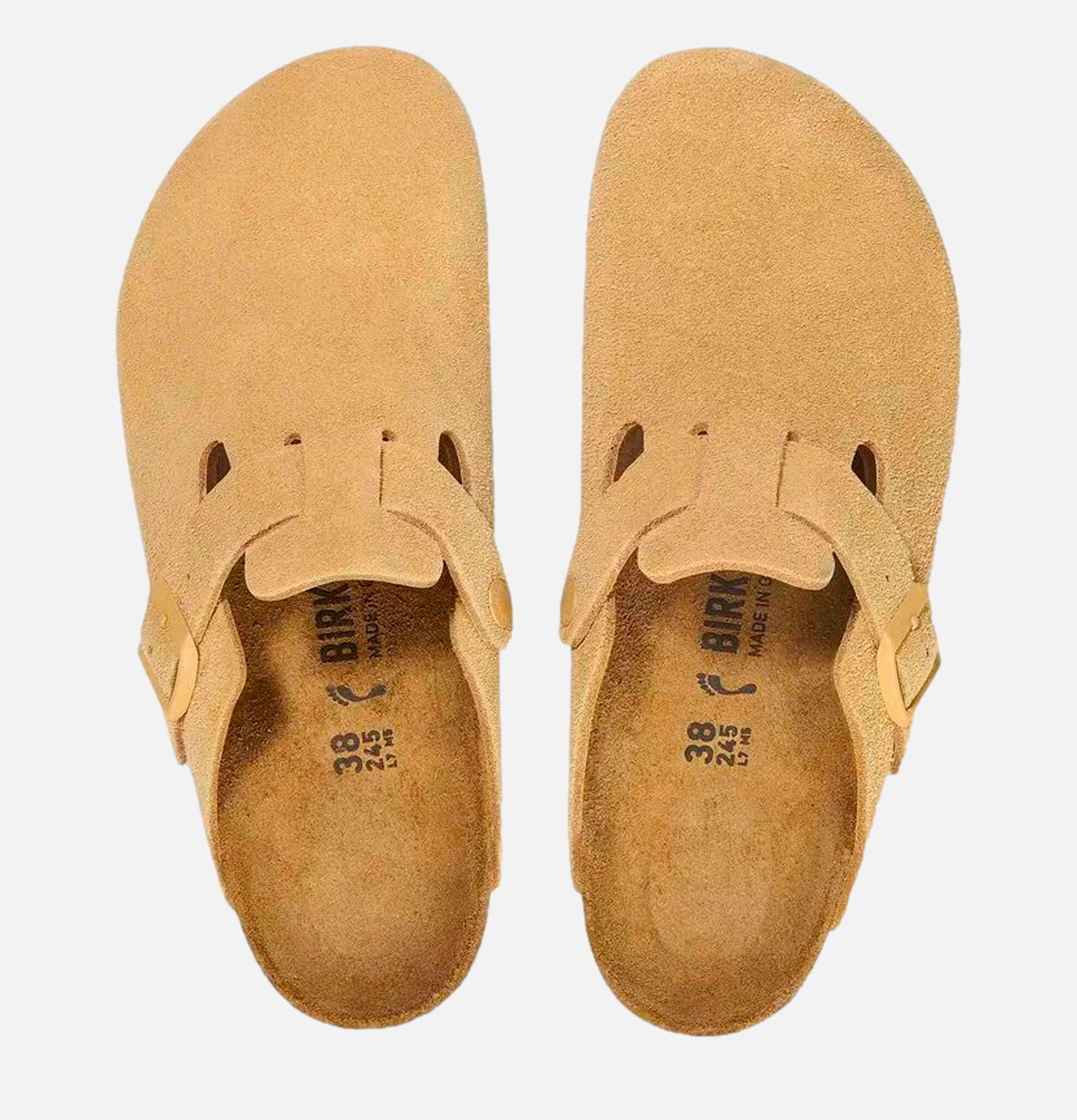 Birkenstock Shoes Boston Narrow Latte