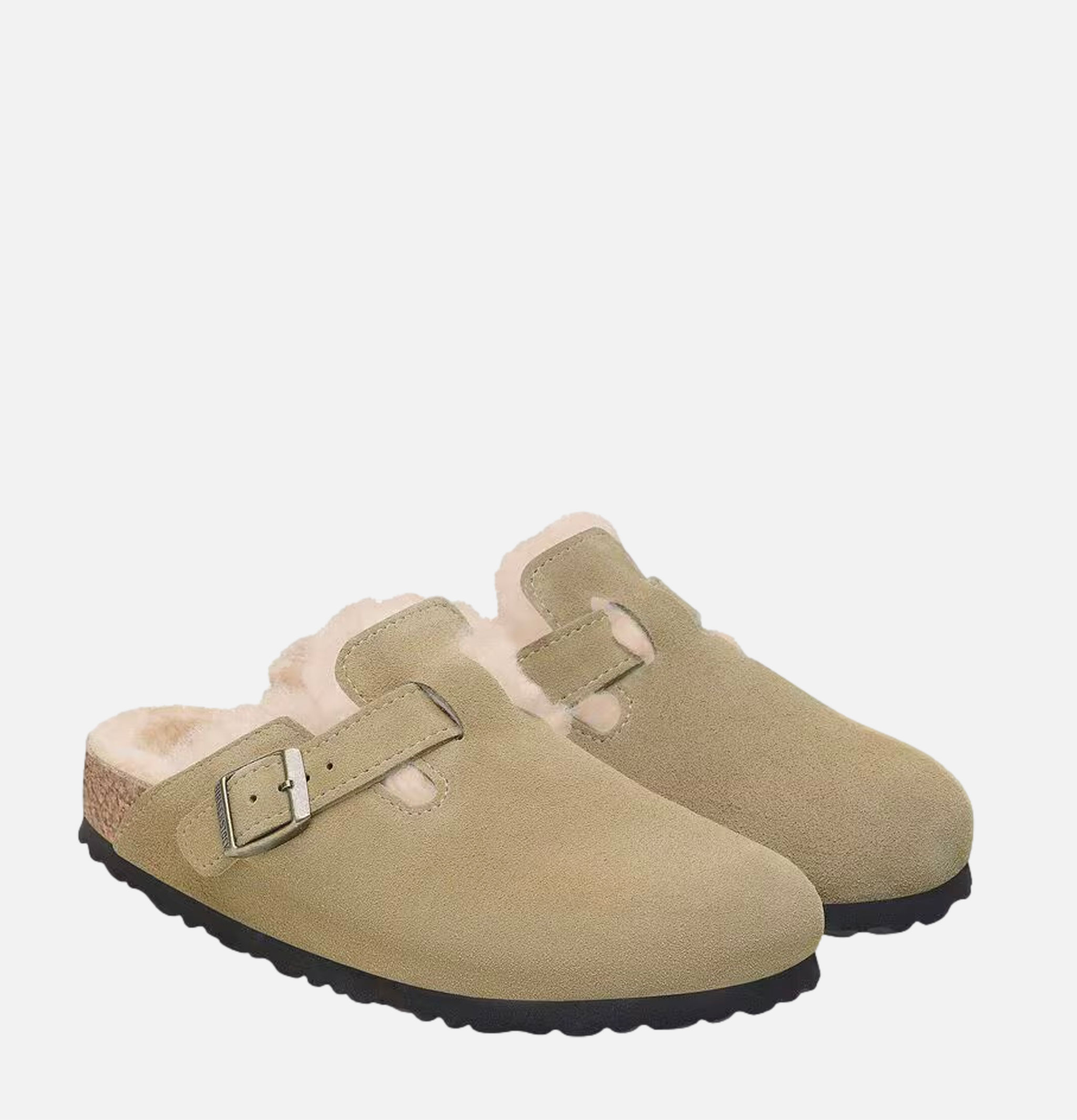 Birkenstock Boston Shearling Regular Taupe