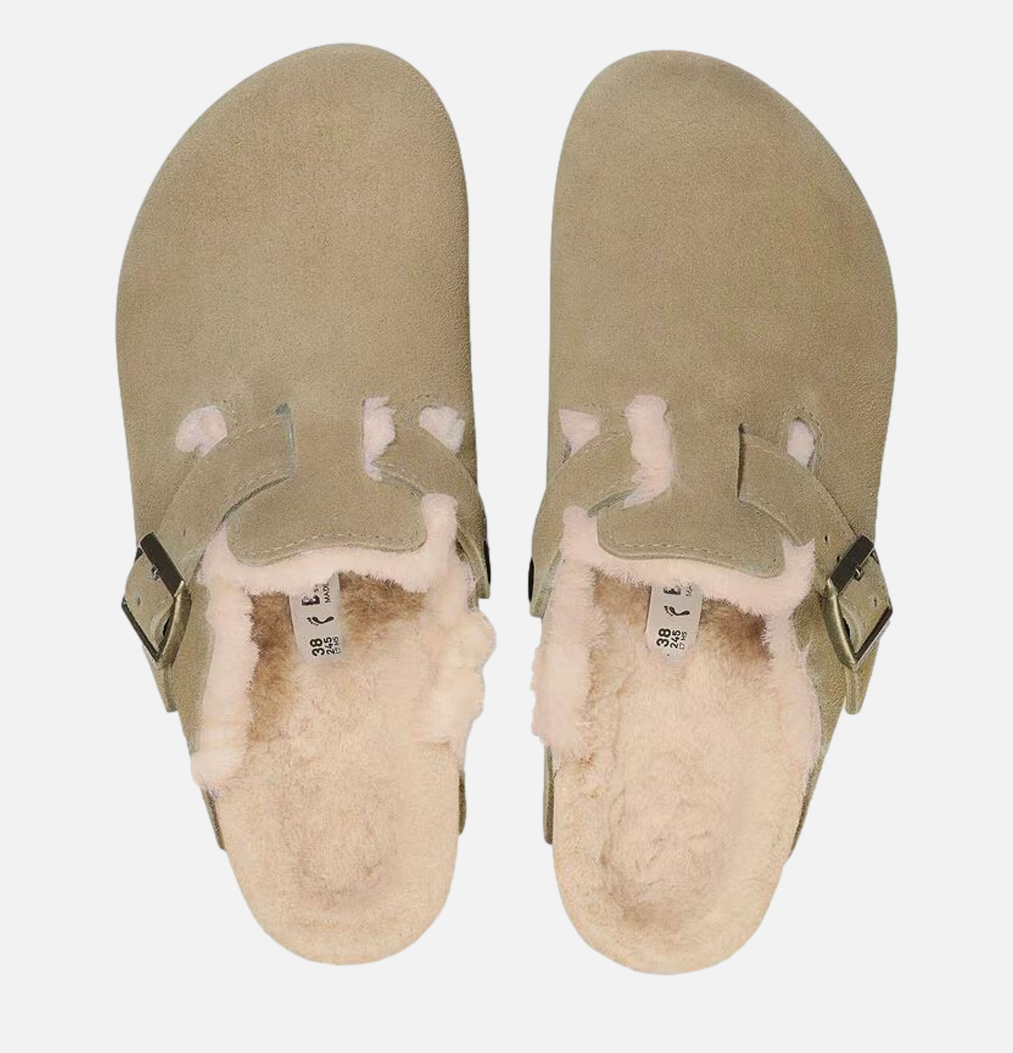 Birkenstock Boston Shearling Regular Taupe